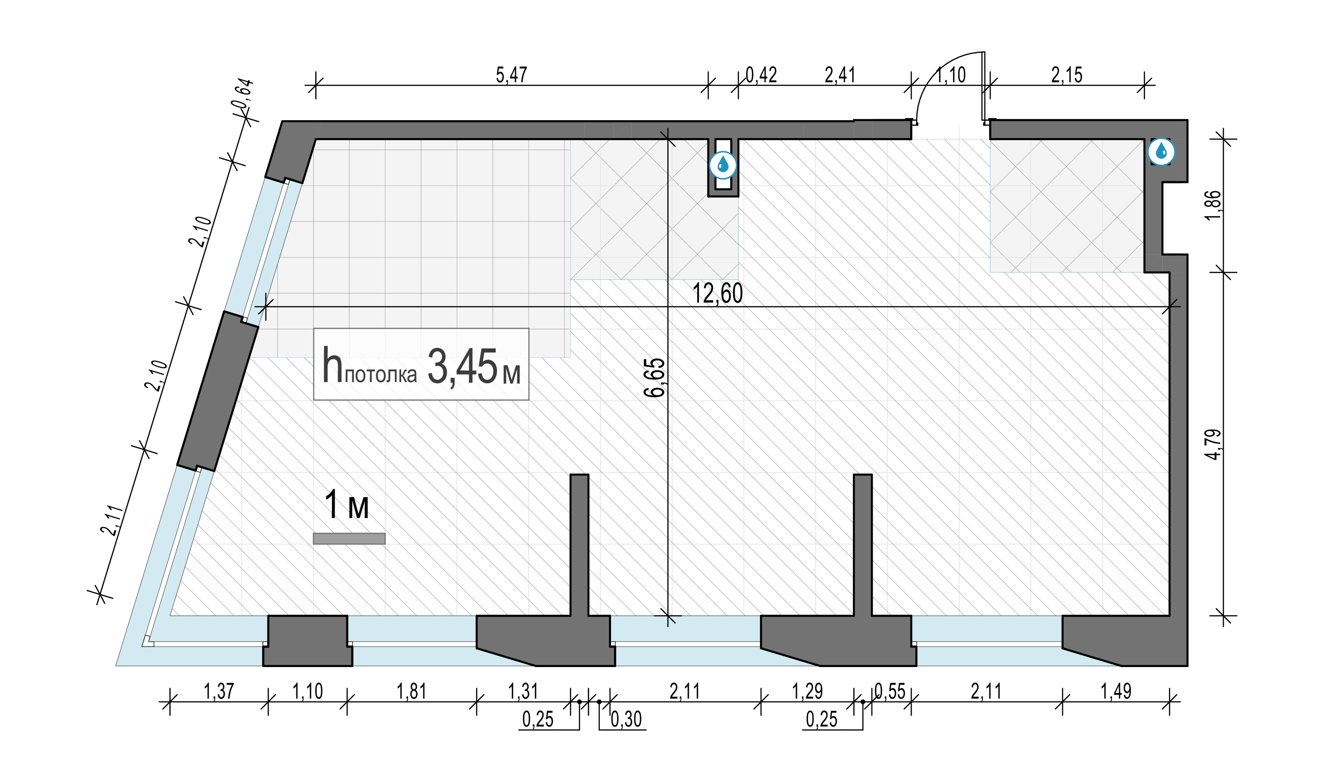 3 комн. квартира, 81.4 м², 2 этаж 