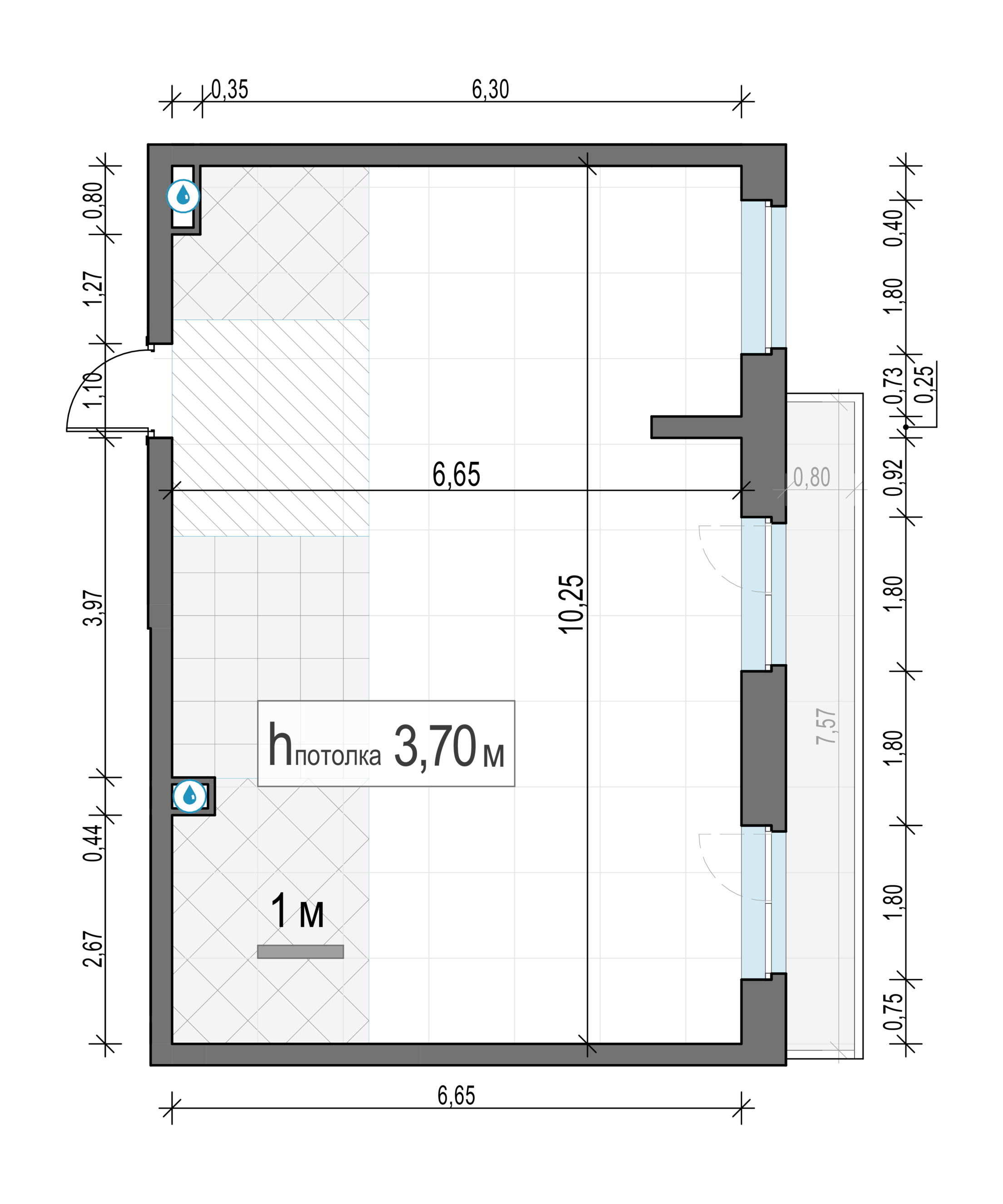 2 комн. квартира, 67.2 м², 13 этаж 