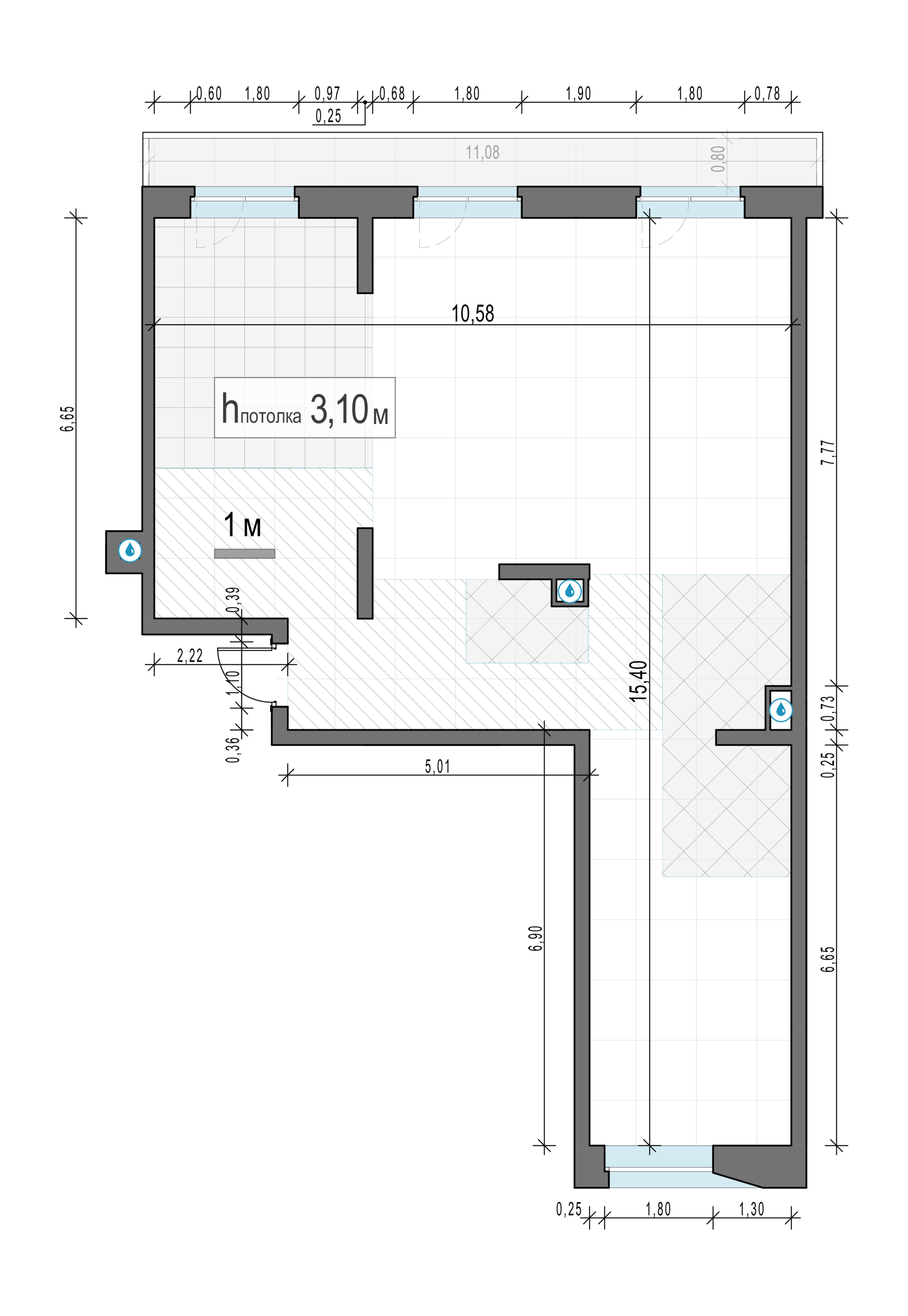 3 комн. квартира, 107 м², 12 этаж 
