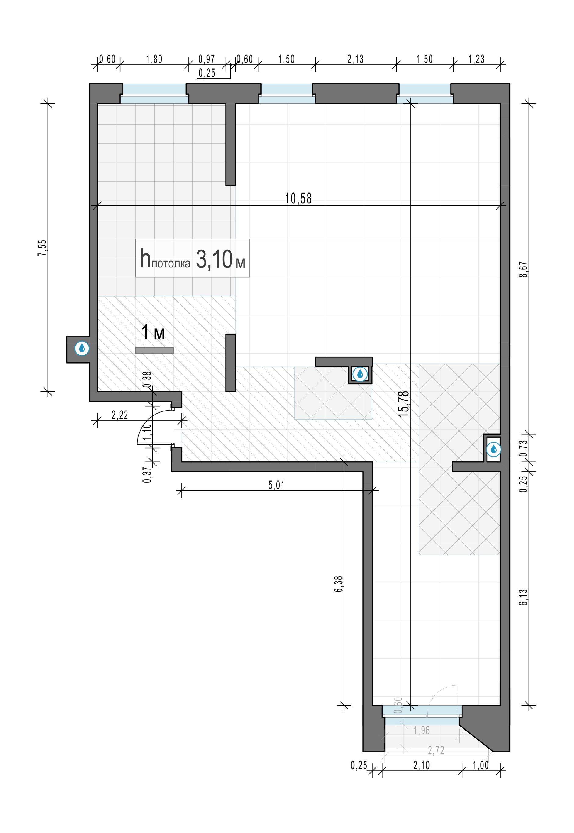 3 комн. квартира, 112.6 м², 11 этаж 