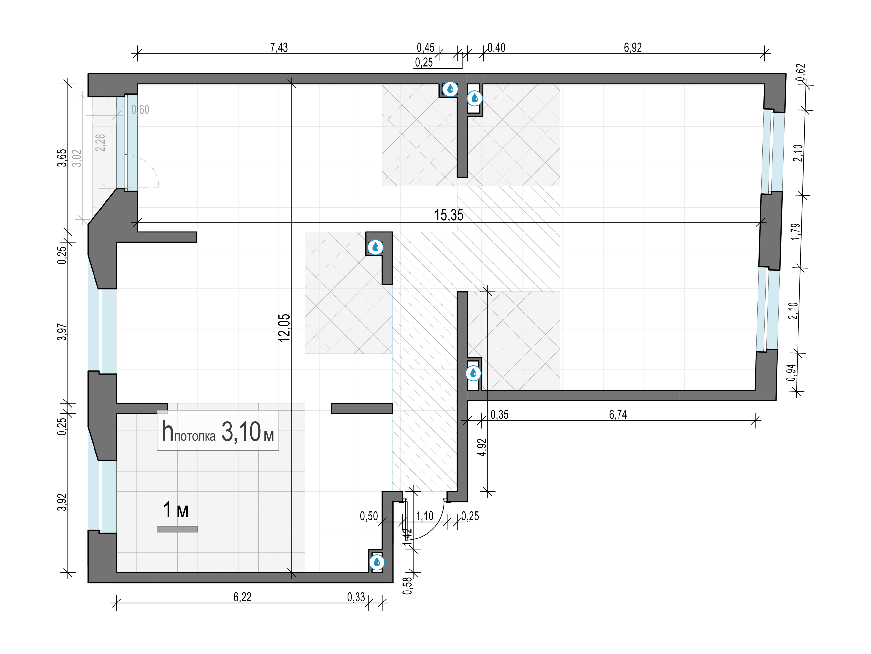 4 комн. квартира, 143.7 м², 3 этаж 