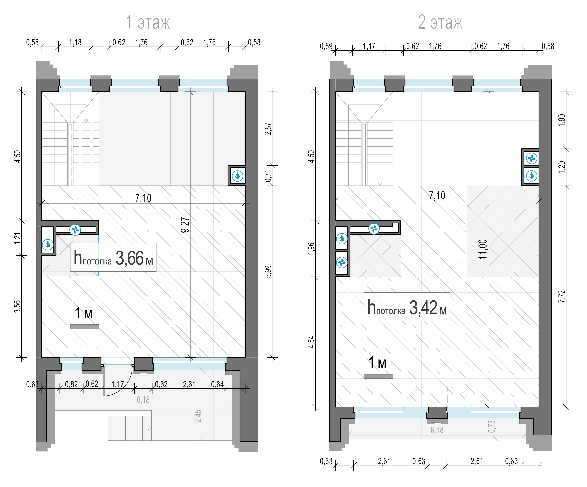 4 комн. квартира, 143.5 м², 1 этаж 