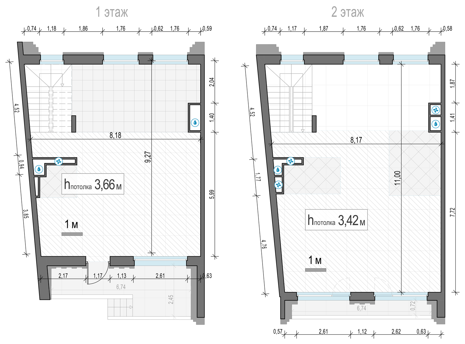4 комн. квартира, 162.2 м², 1 этаж 