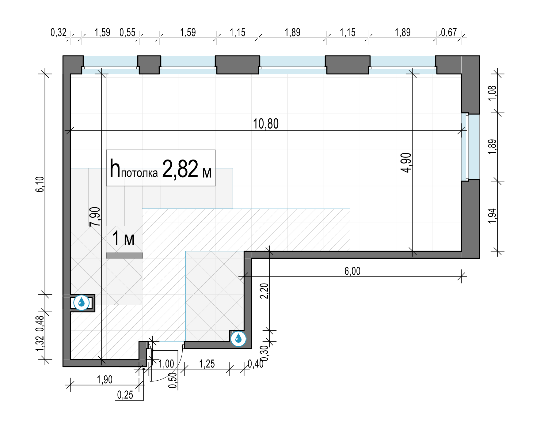 2 комн. квартира, 63.5 м², 3 этаж 
