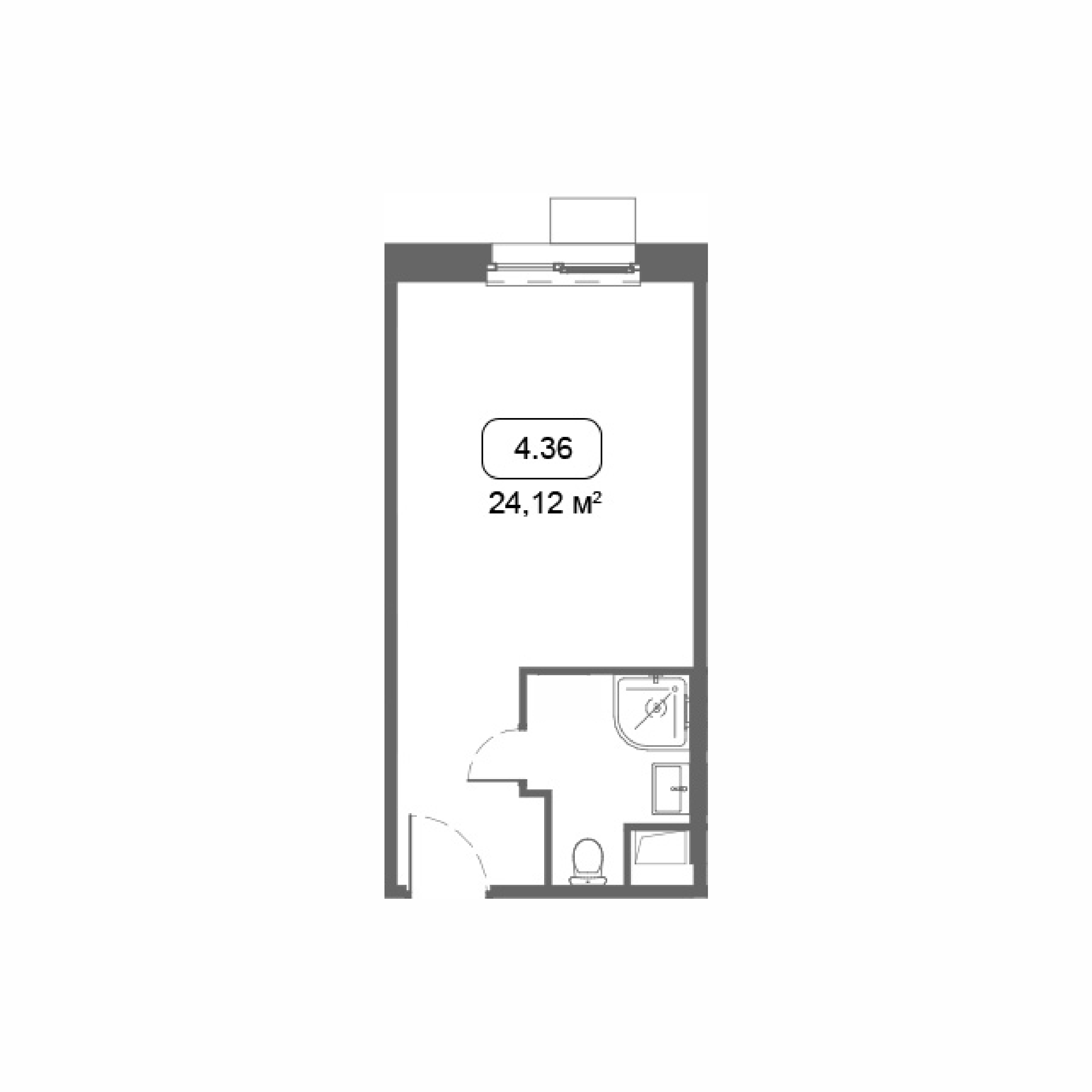 студия, 24.1 м², 9 этаж 