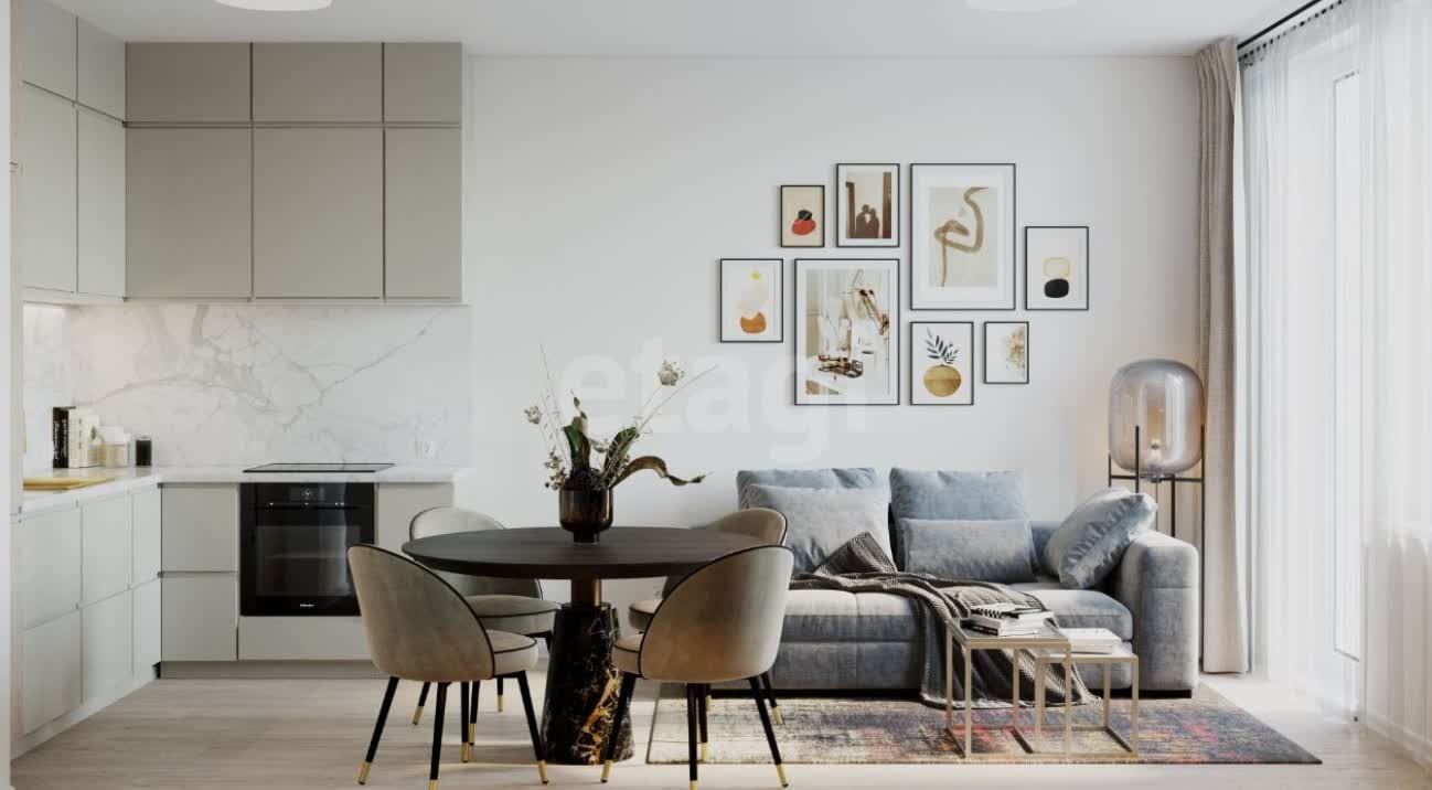 2 комн. квартира, 60 м², 11 этаж 