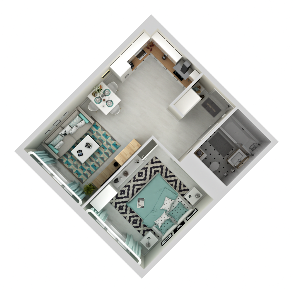 1 комн. квартира, 32.7 м², 18 этаж 