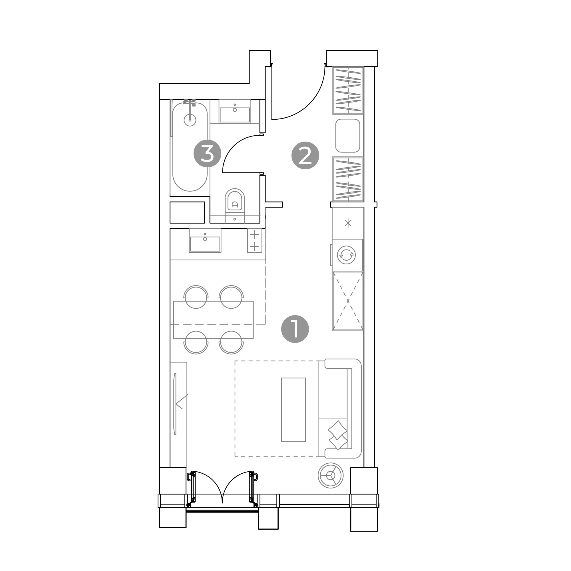 студия, 27 м², 5 этаж 