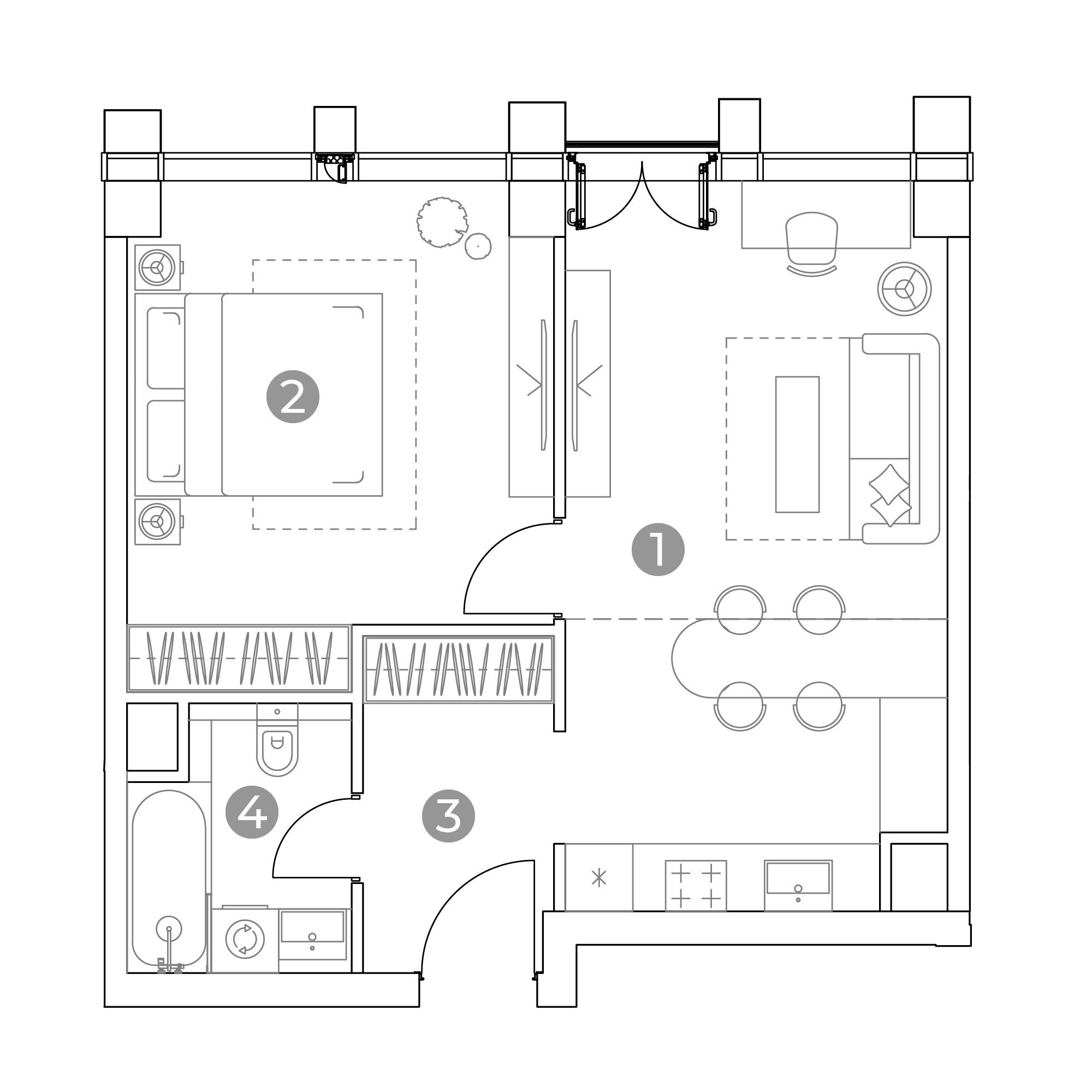2 комн. квартира, 46.9 м², 5 этаж 