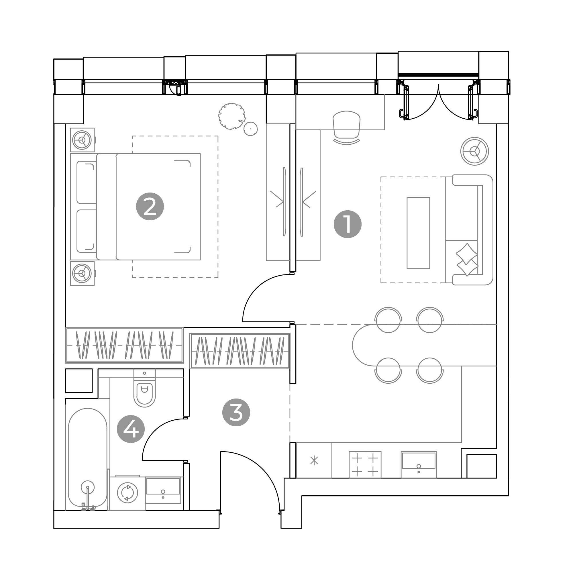 2 комн. квартира, 47.1 м², 6 этаж 