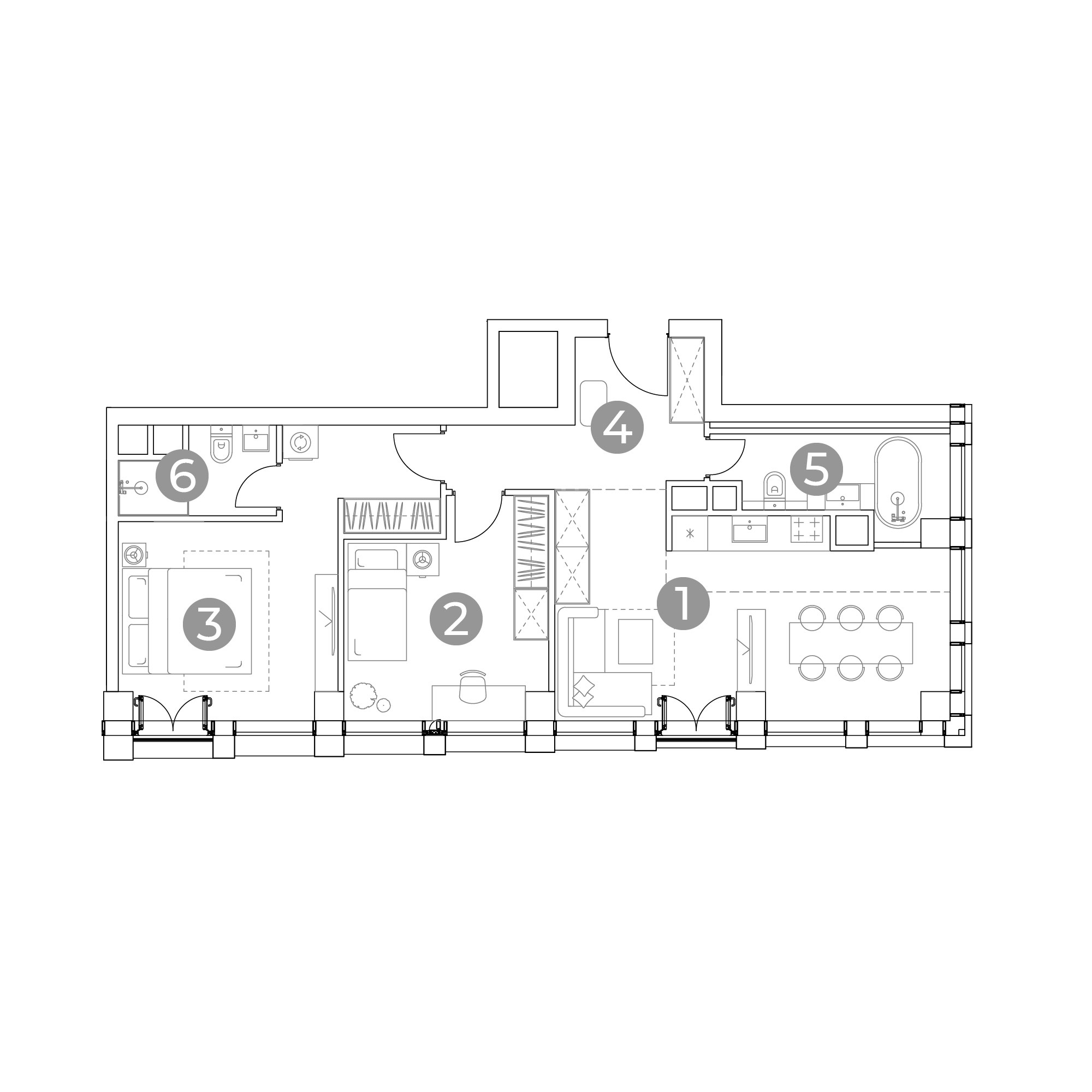 3 комн. квартира, 69 м², 10 этаж 