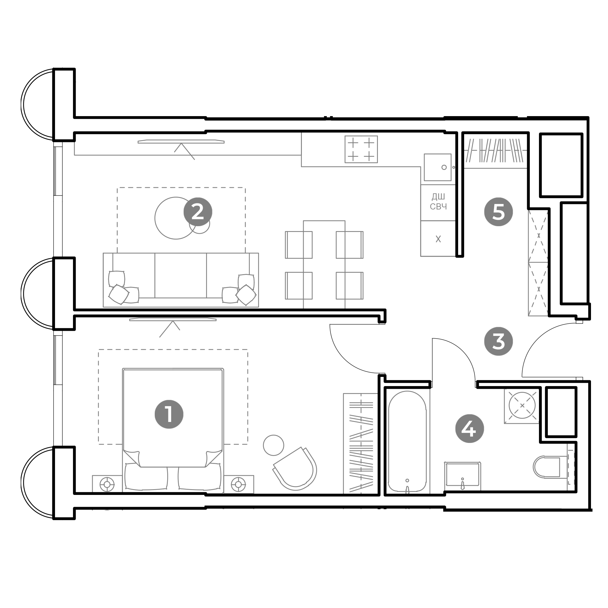 2 комн. квартира, 48.1 м², 3 этаж 