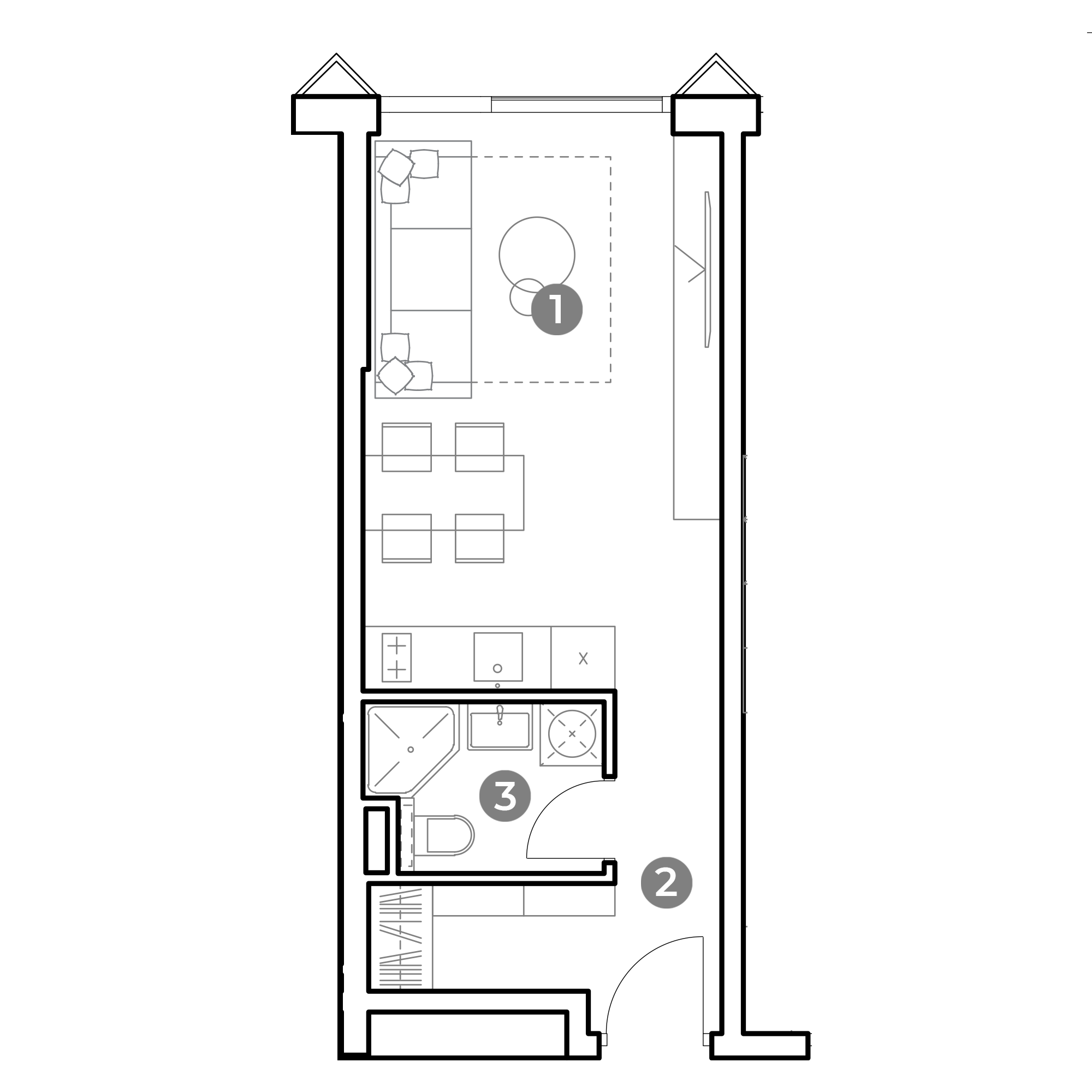 студия, 27.1 м², 6 этаж 