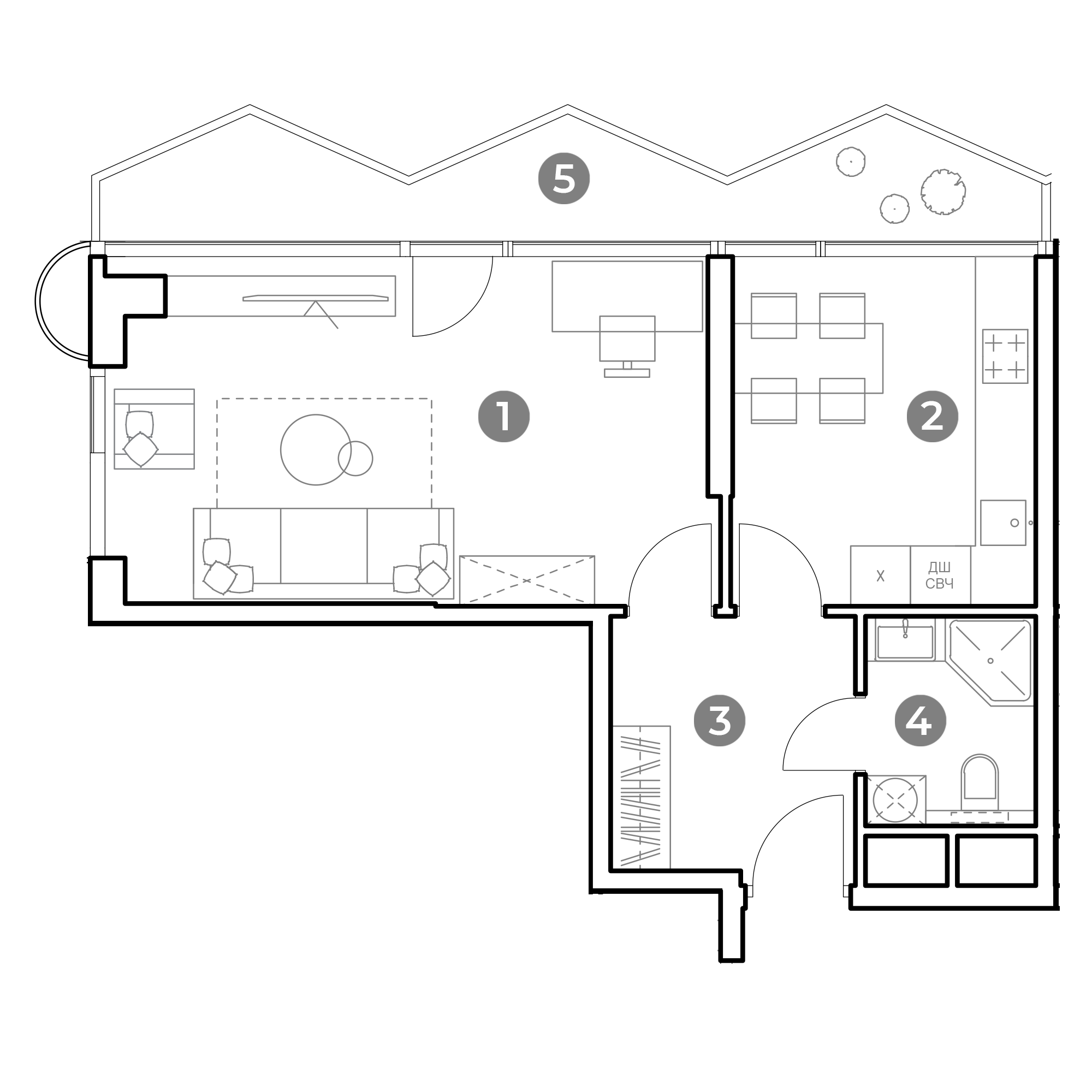 1 комн. квартира, 50.4 м², 8 этаж 