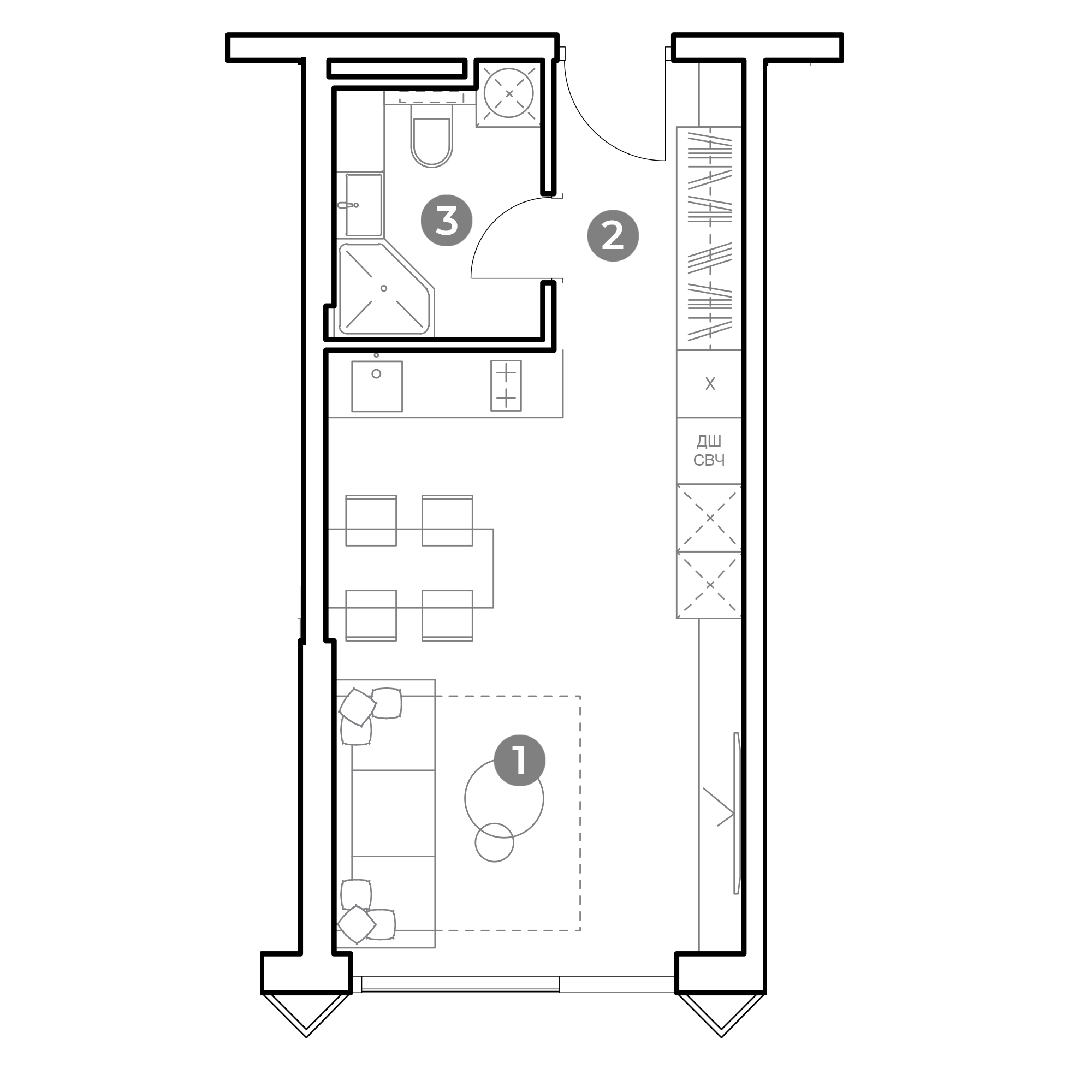 студия, 30.5 м², 10 этаж 