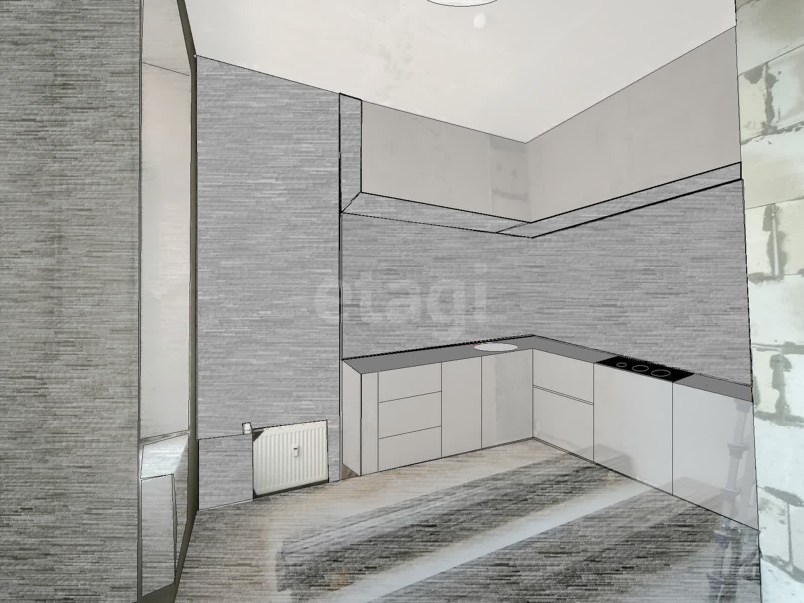 1 комн. квартира, 36 м², 8 этаж 