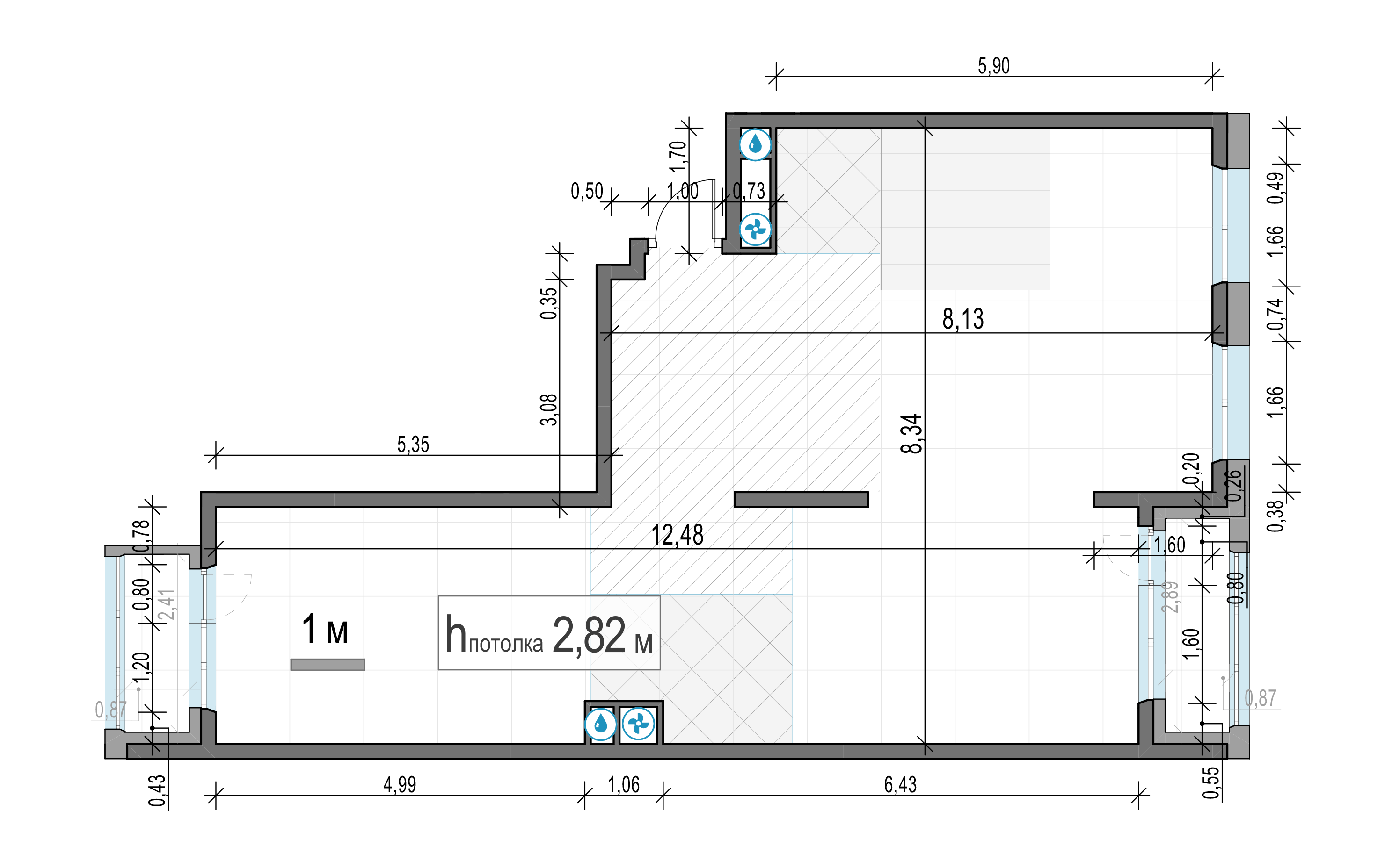 3 комн. квартира, 77.2 м², 4 этаж 