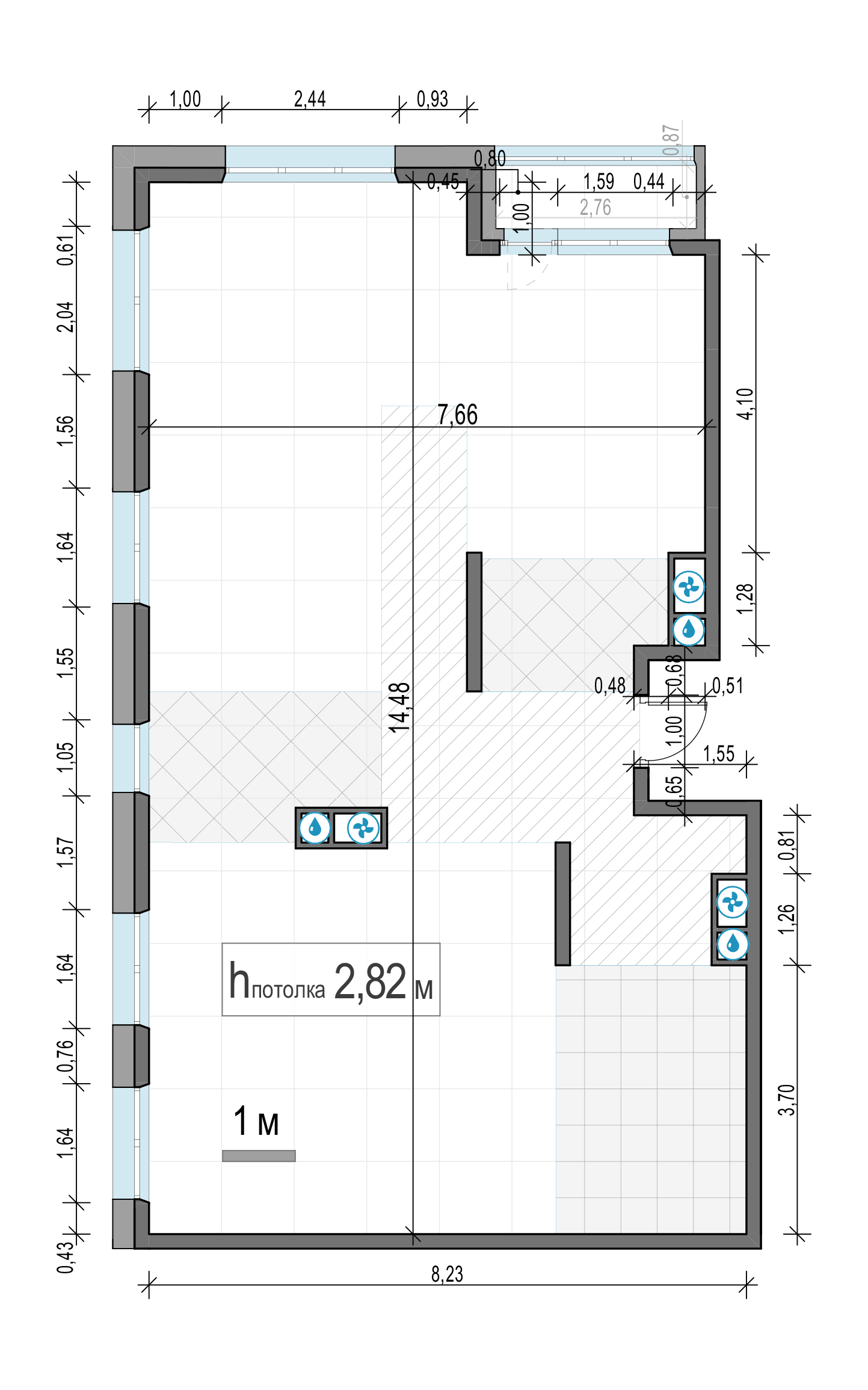 4 комн. квартира, 104.6 м², 7 этаж 