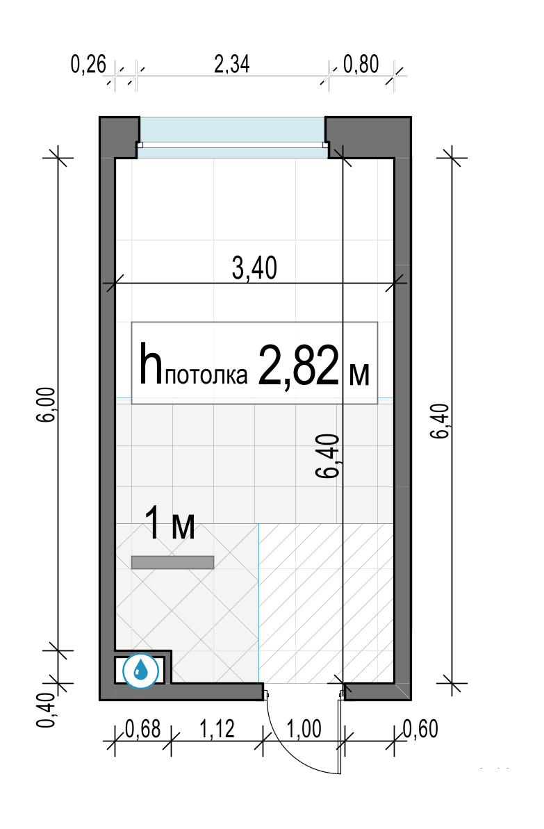студия, 21.1 м², 8 этаж 