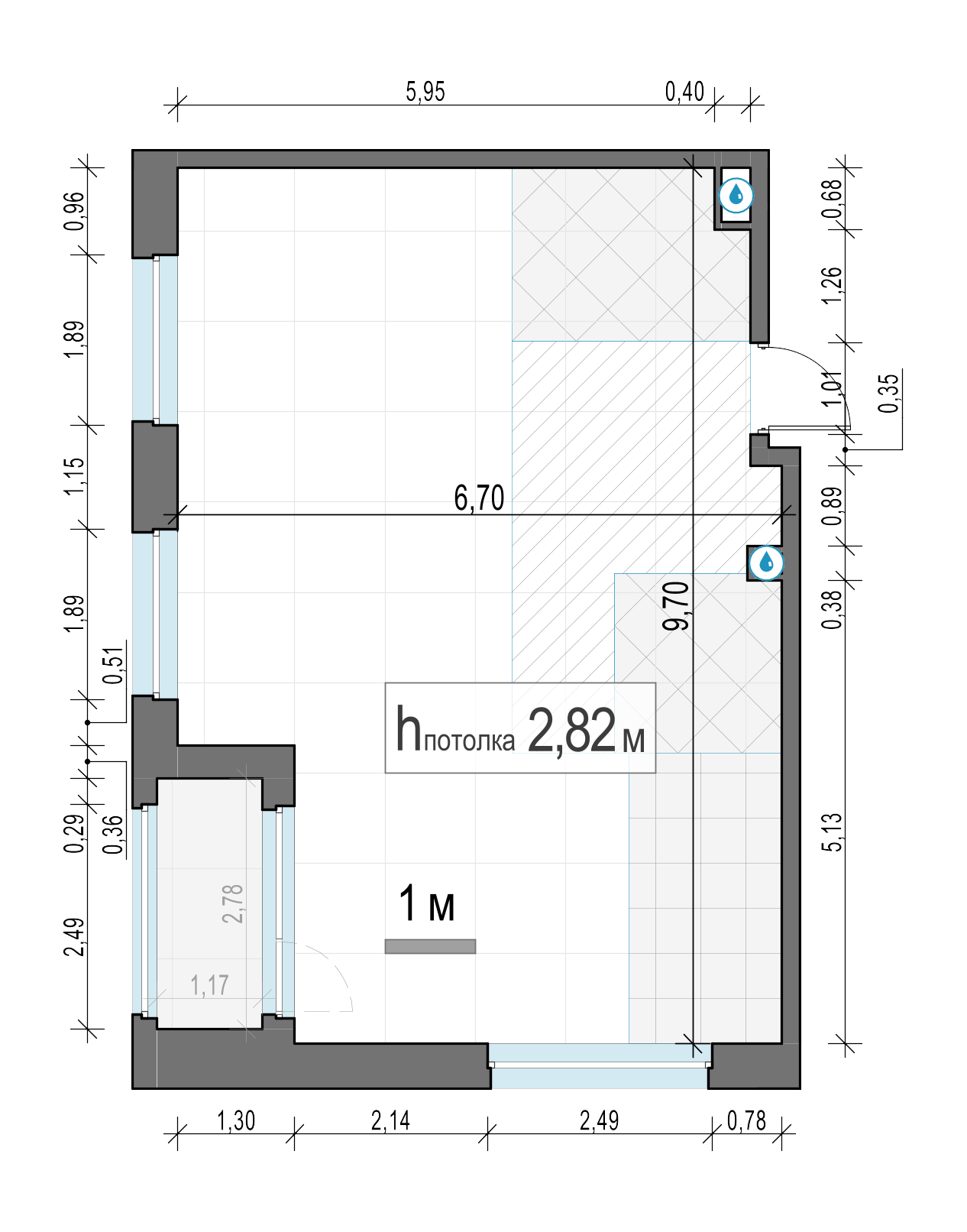 2 комн. квартира, 59 м², 14 этаж 