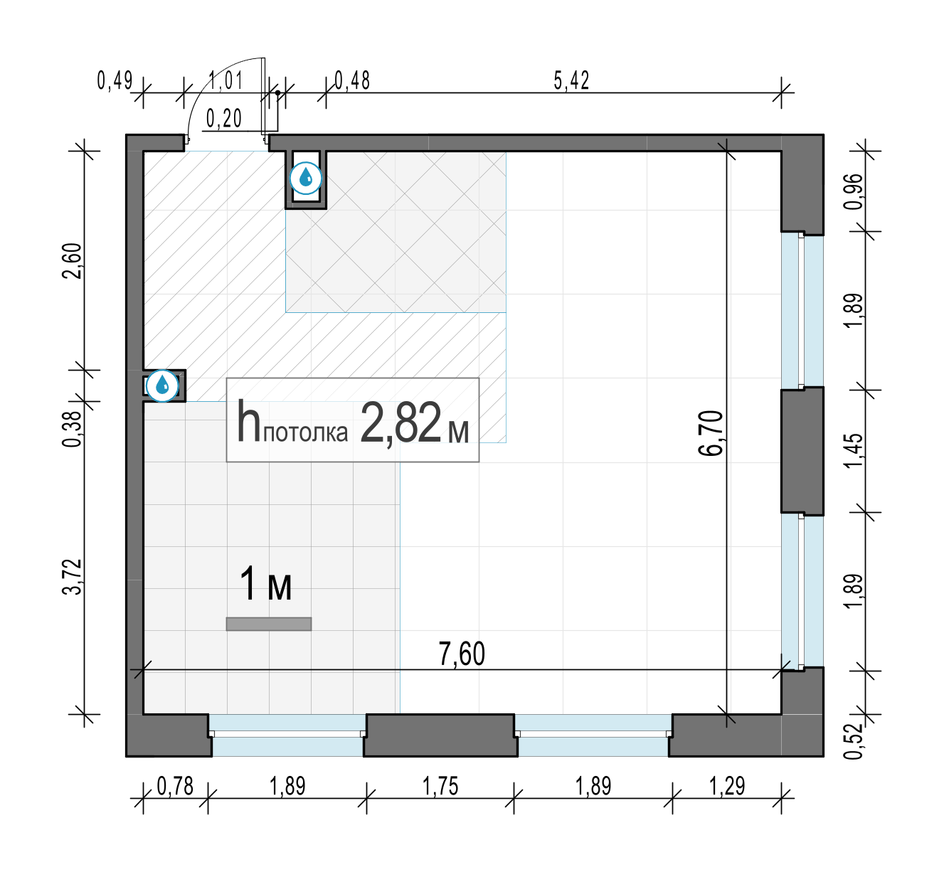 2 комн. квартира, 49.1 м², 4 этаж 