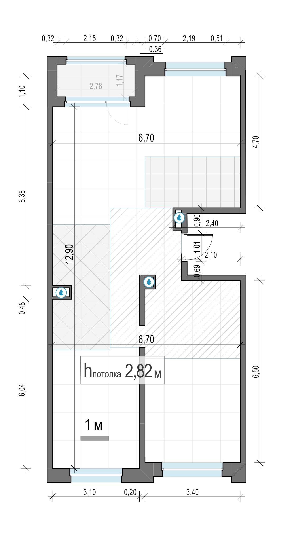 4 комн. квартира, 81.6 м², 22 этаж 