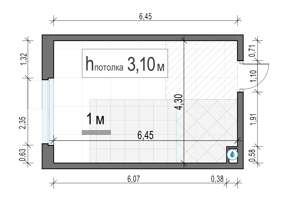 студия, 27 м², 17 этаж 