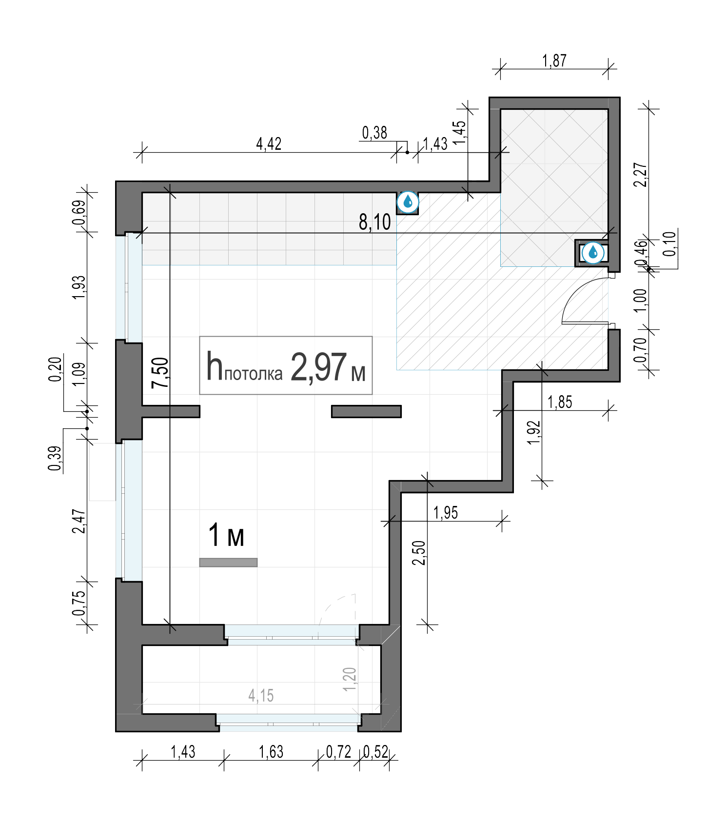2 комн. квартира, 50.8 м², 18 этаж 