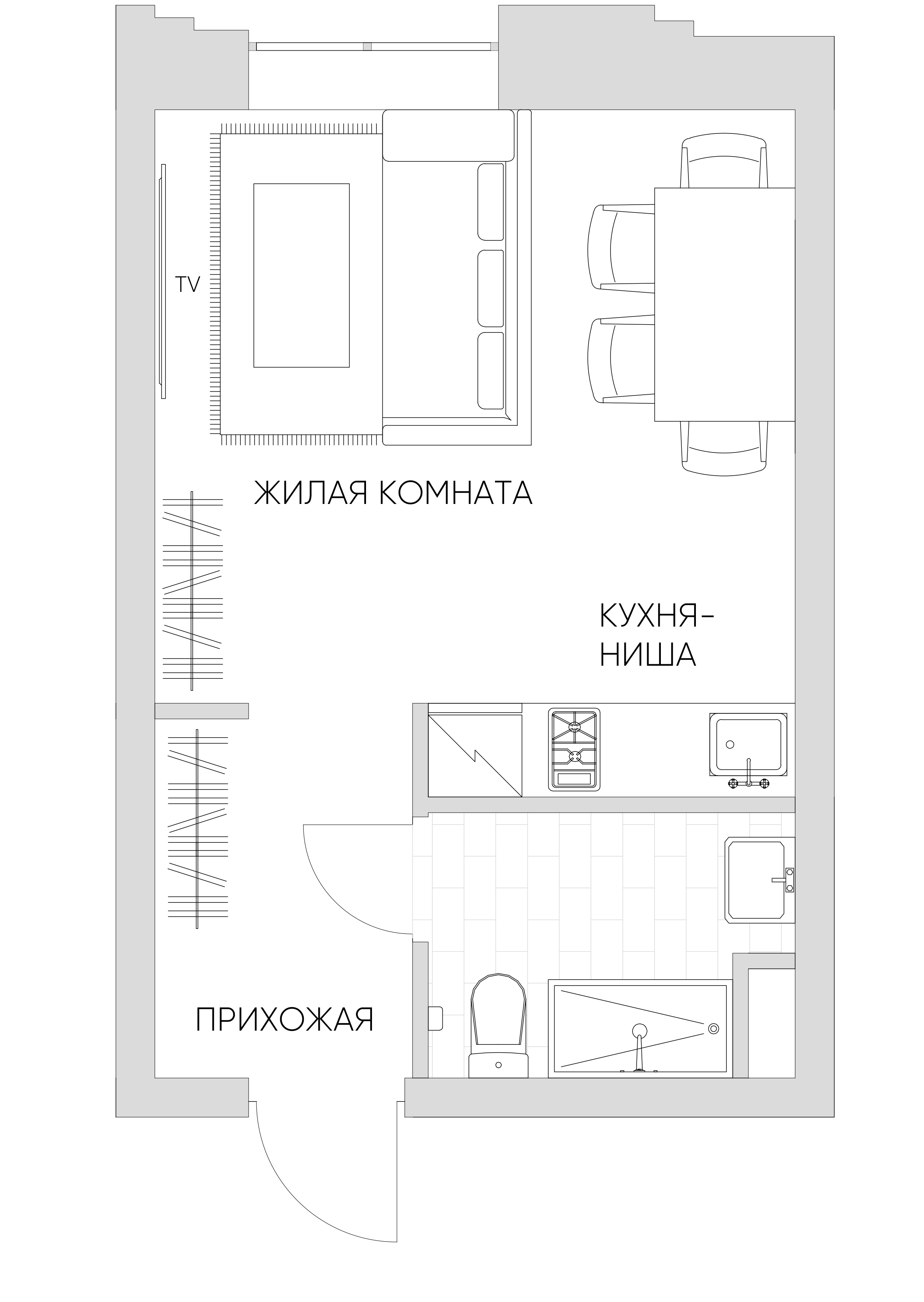 студия, 24.6 м², 14 этаж 