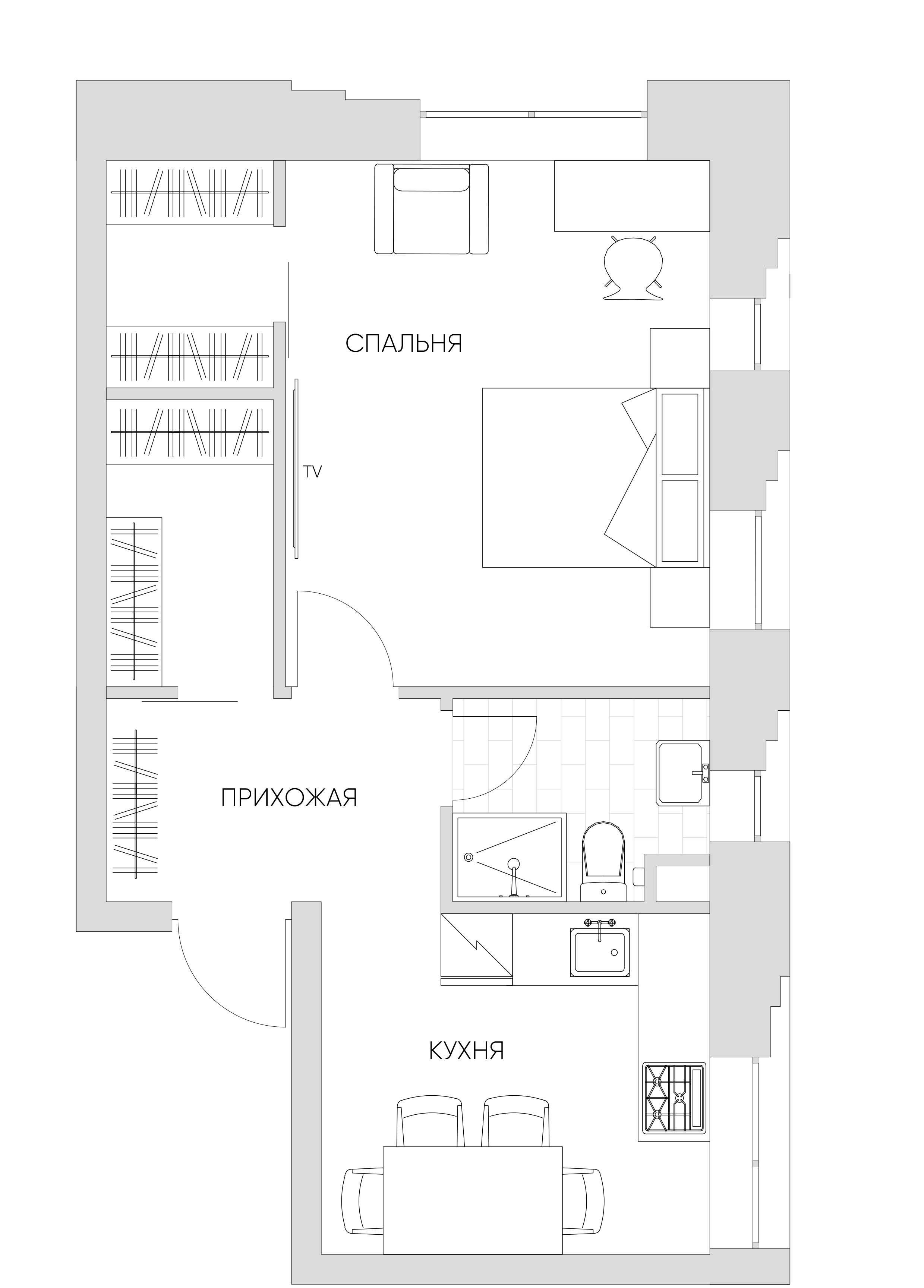 1 комн. квартира, 39.2 м², 10 этаж 