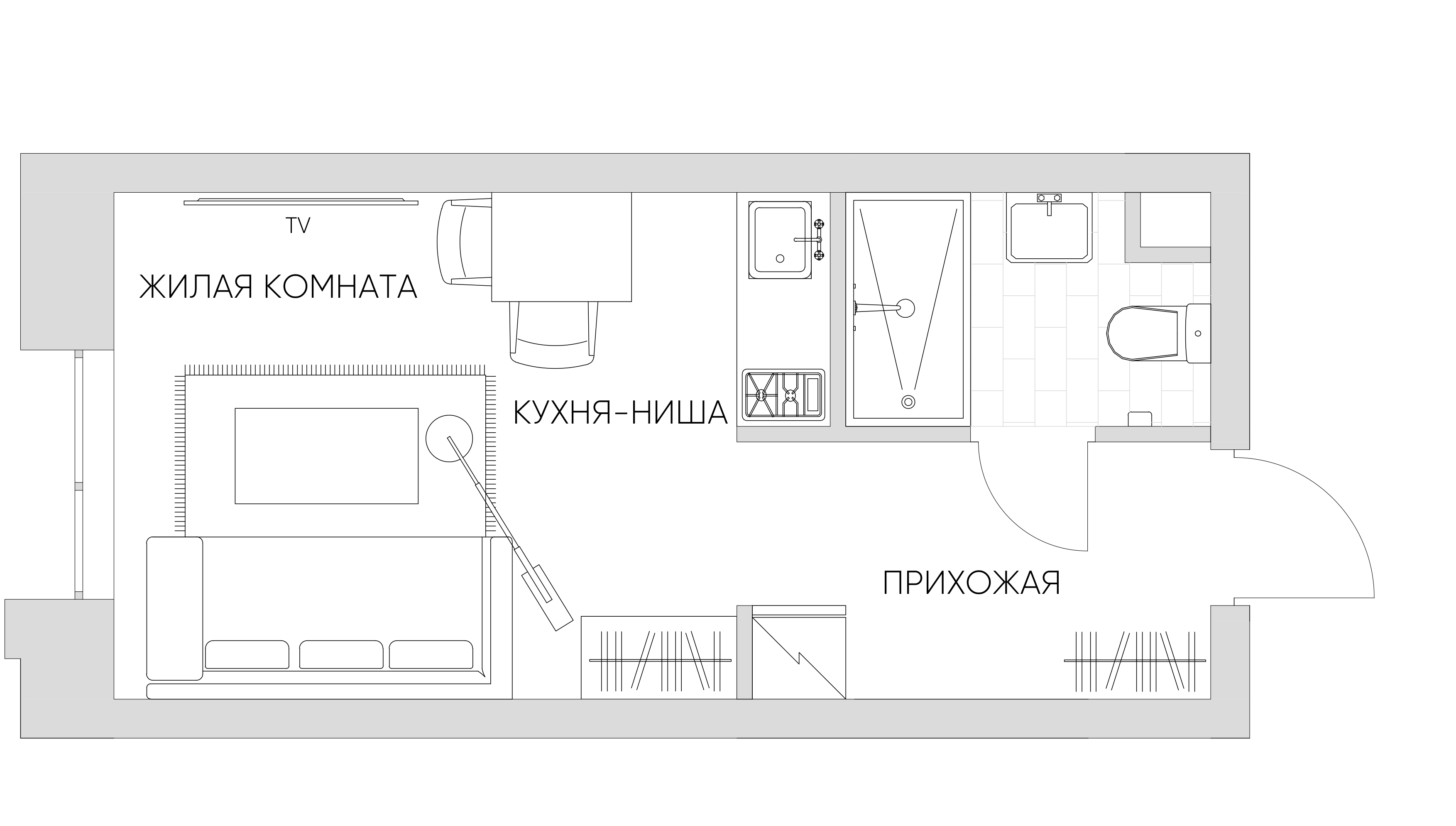студия, 22.1 м², 15 этаж 