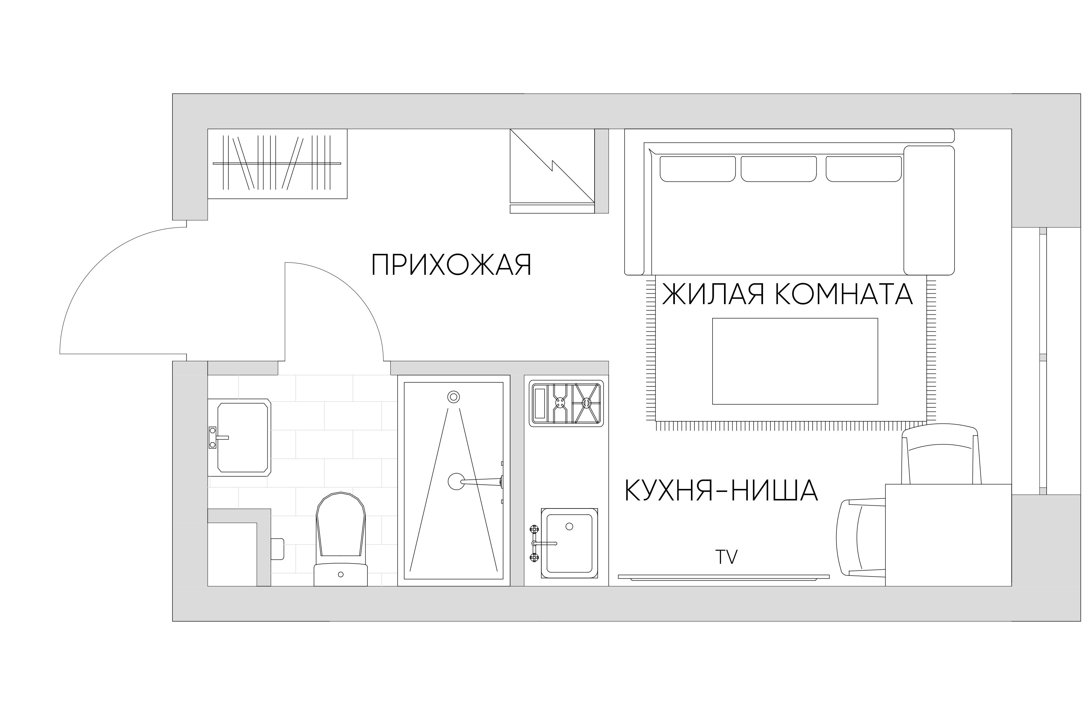 студия, 17.8 м², 20 этаж 