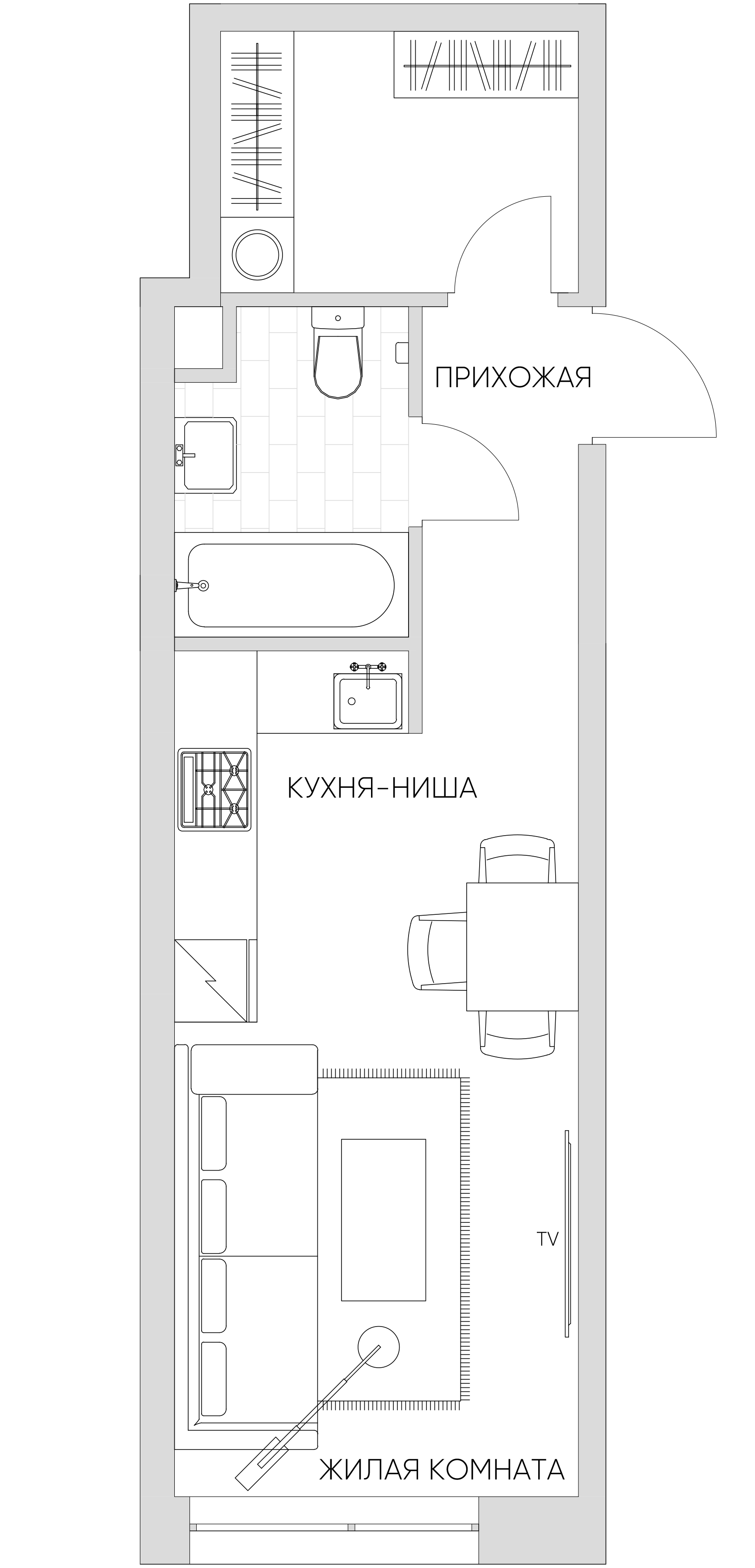 студия, 29.6 м², 17 этаж 