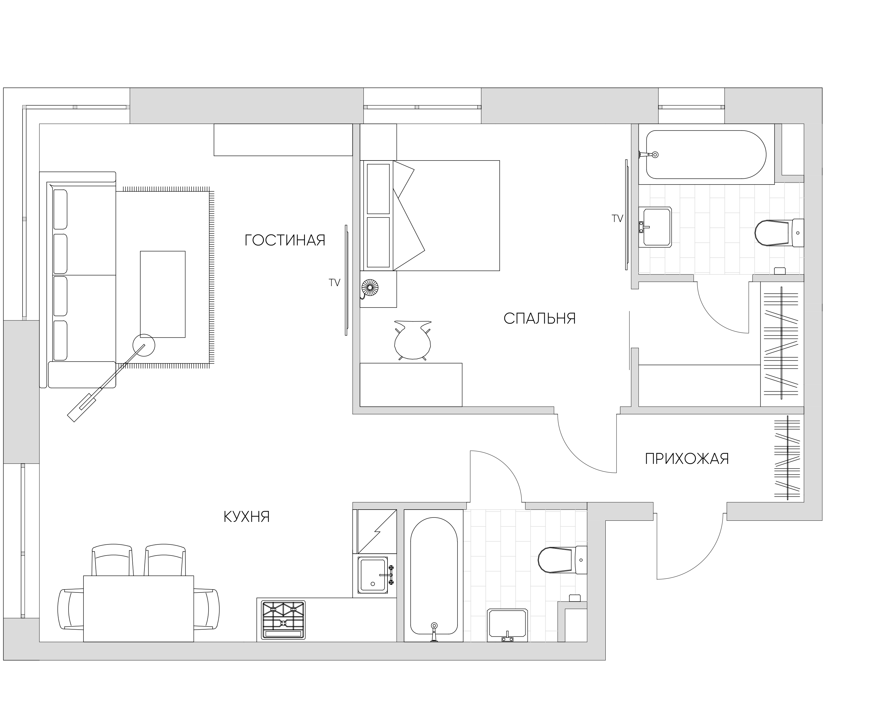 2 комн. квартира, 65.1 м², 13 этаж 