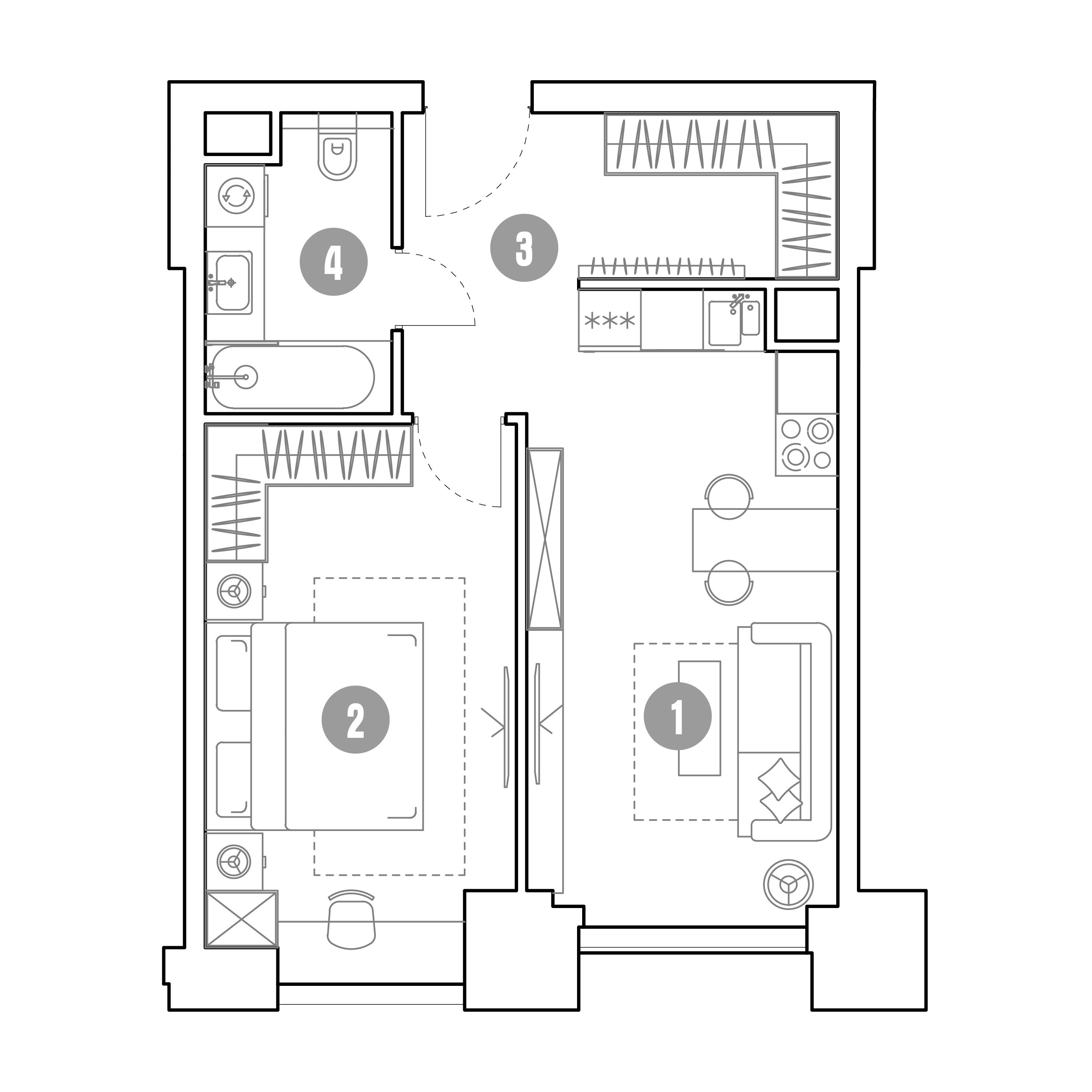 2 комн. квартира, 46.5 м², 3 этаж 