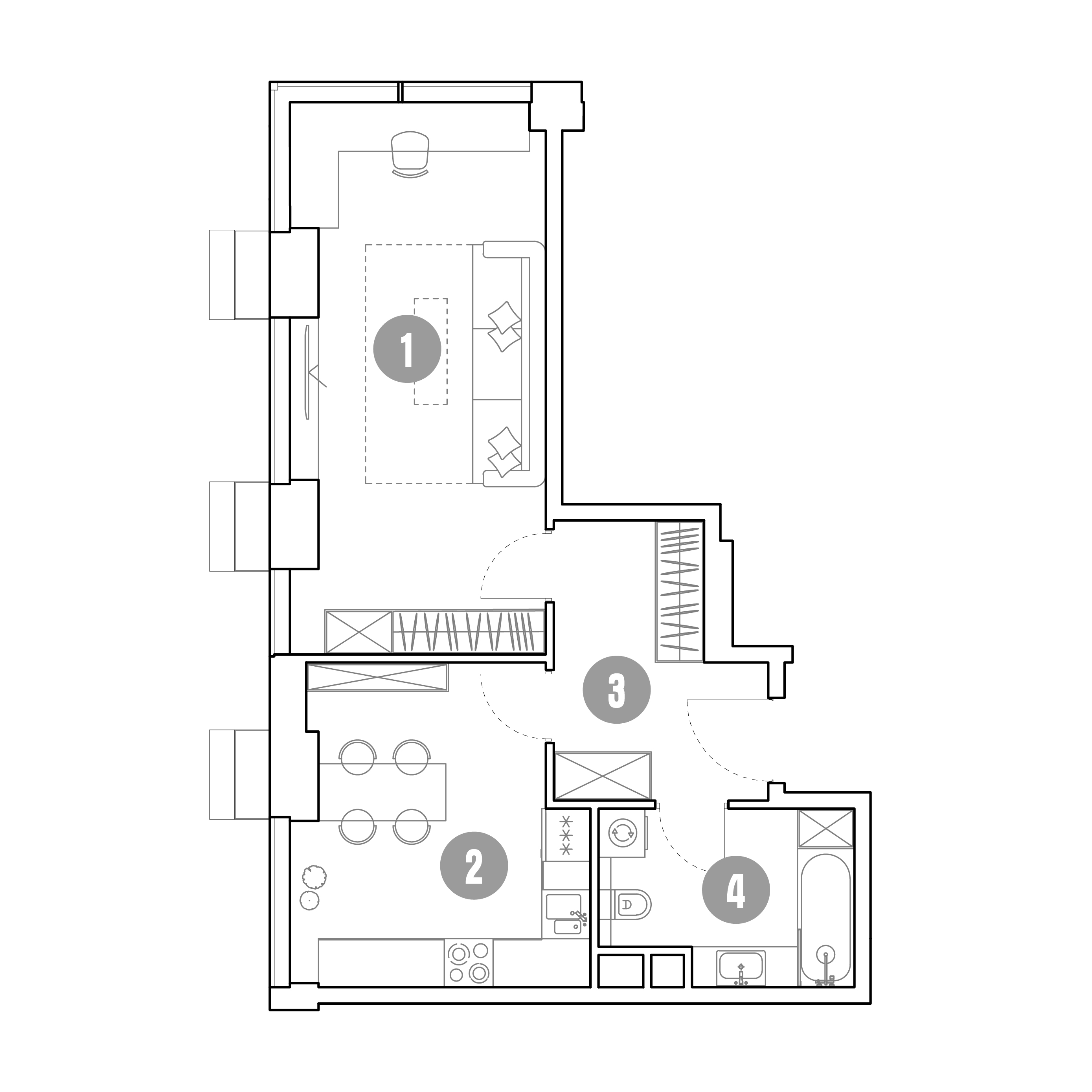 1 комн. квартира, 47.9 м², 4 этаж 