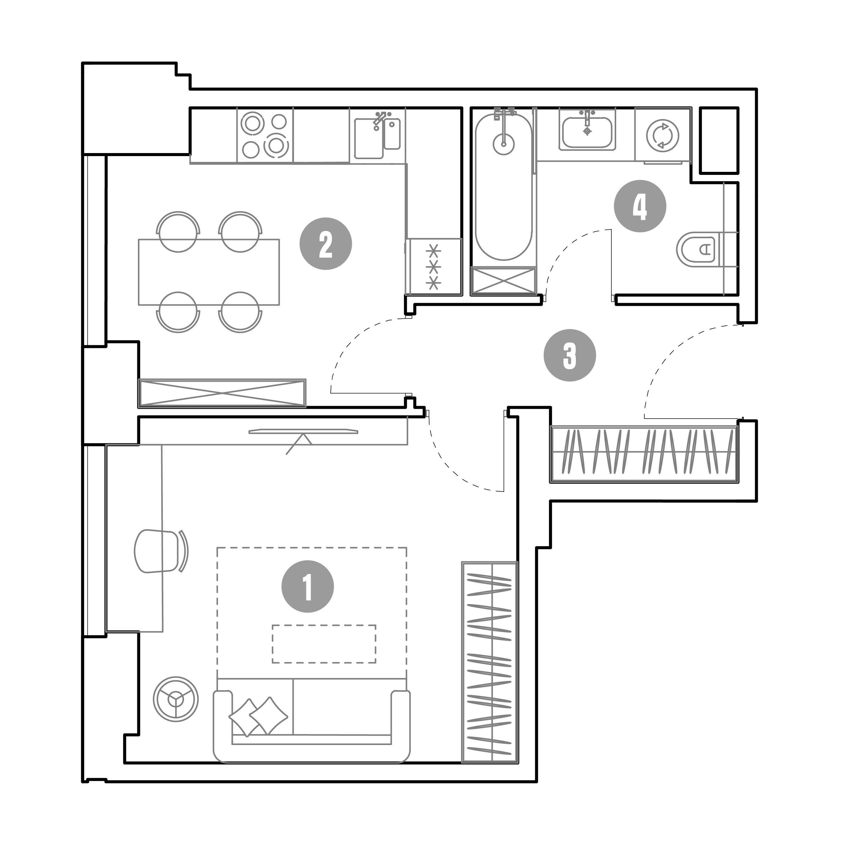 1 комн. квартира, 36.8 м², 4 этаж 