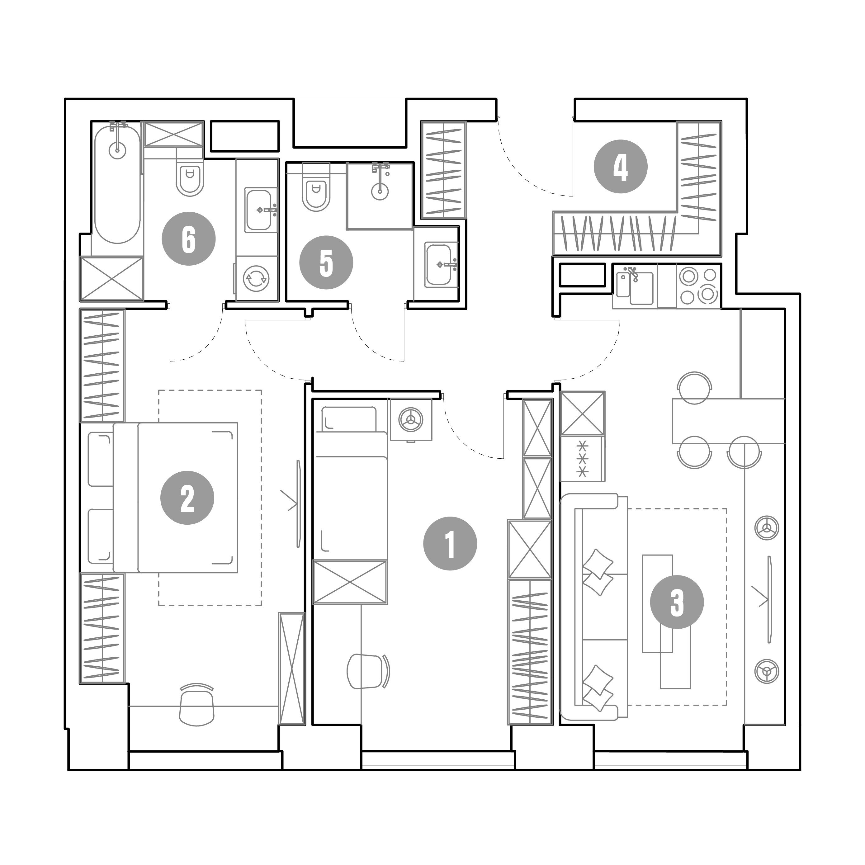 2 комн. квартира, 70.2 м², 7 этаж 