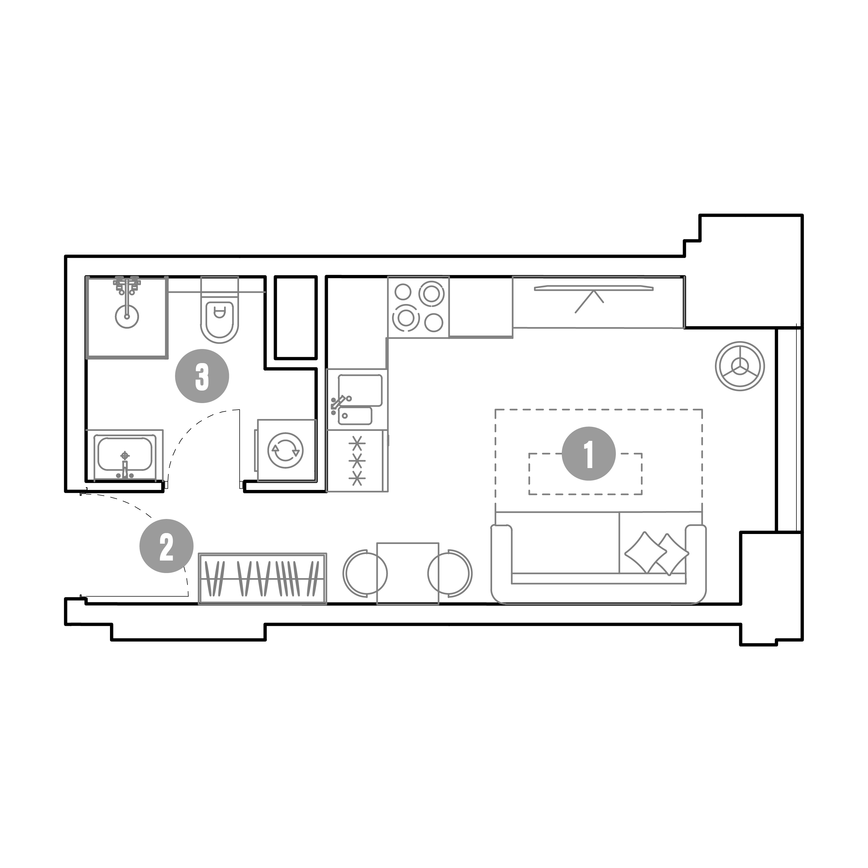 студия, 19.6 м², 29 этаж 
