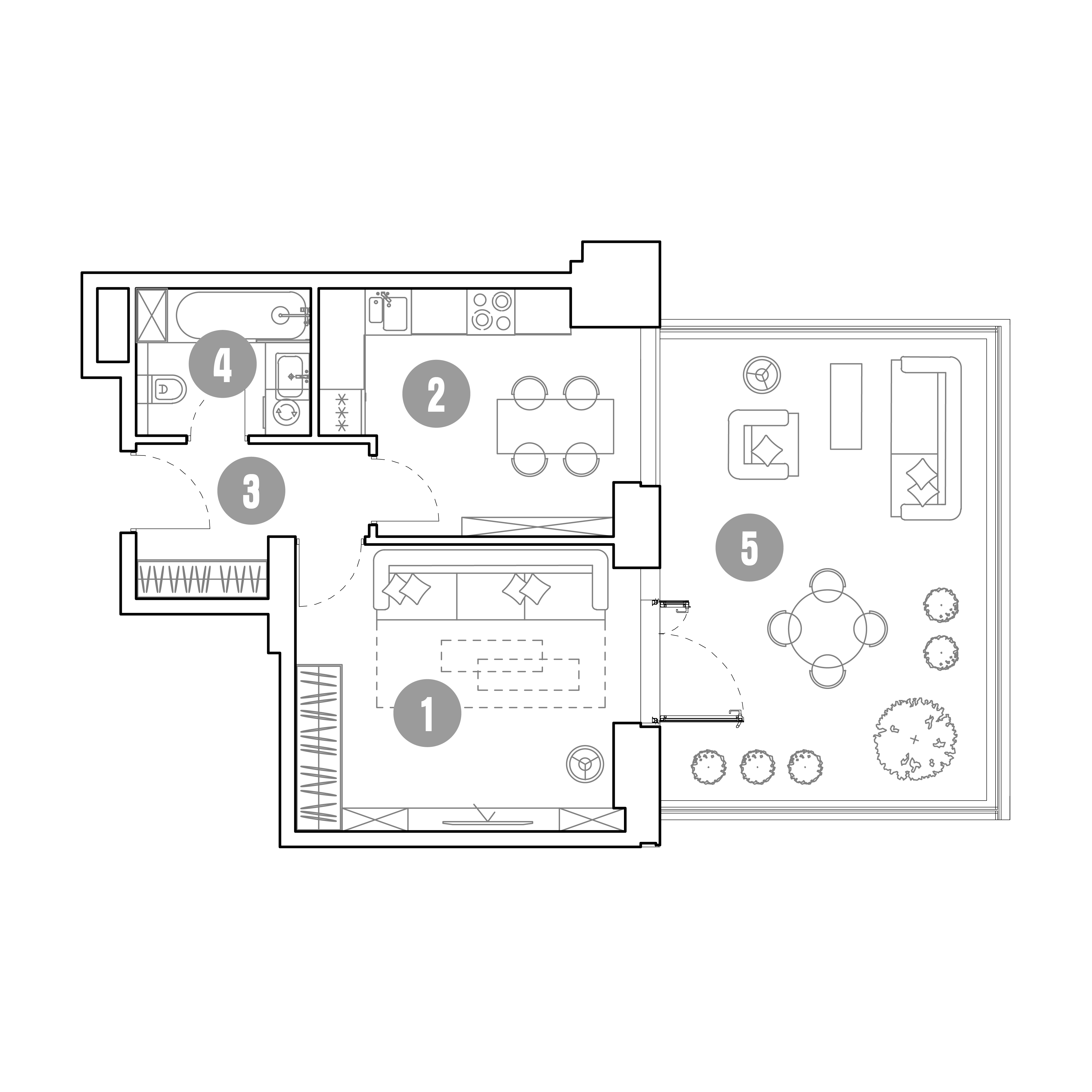 1 комн. квартира, 61.8 м², 3 этаж 