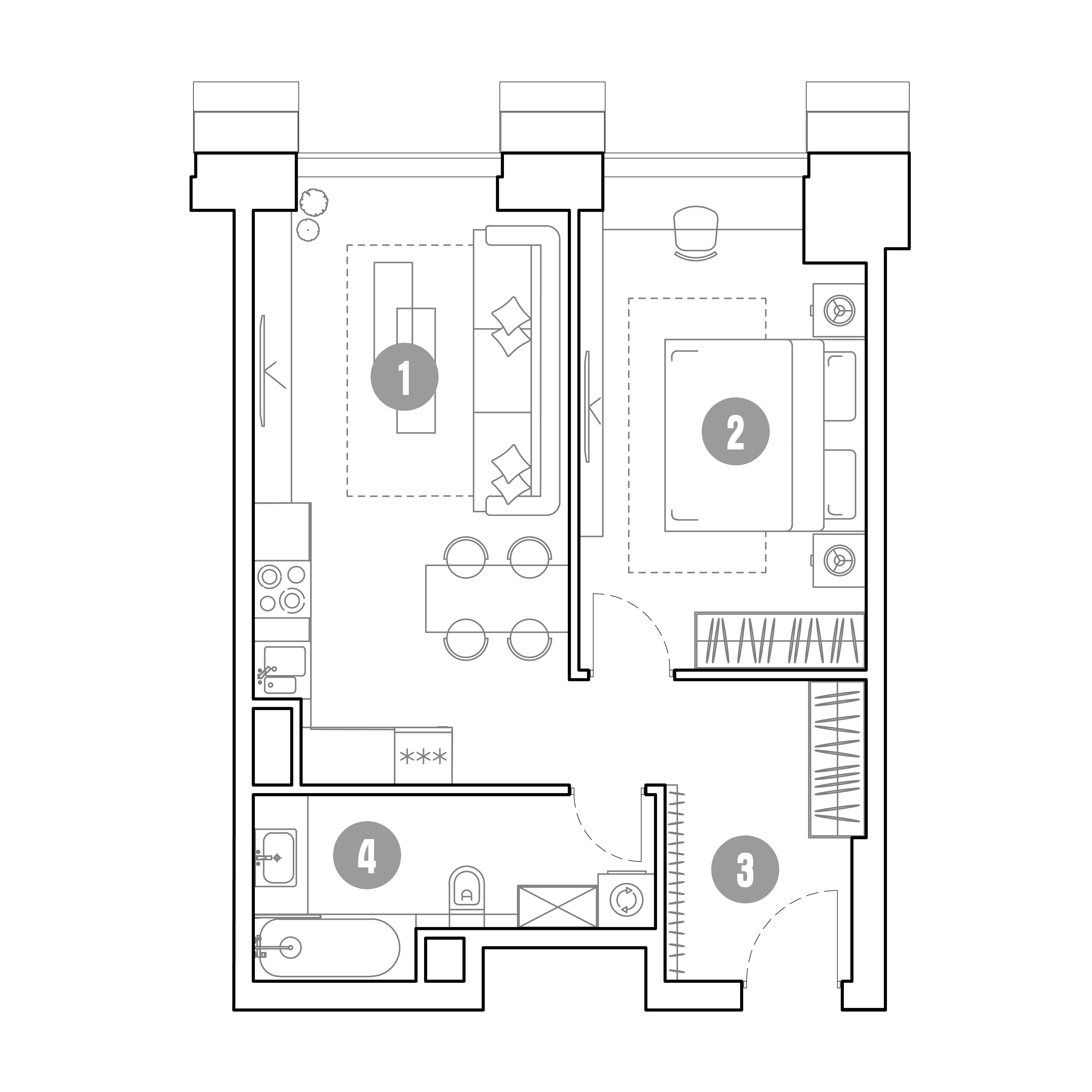 2 комн. квартира, 49.2 м², 10 этаж 