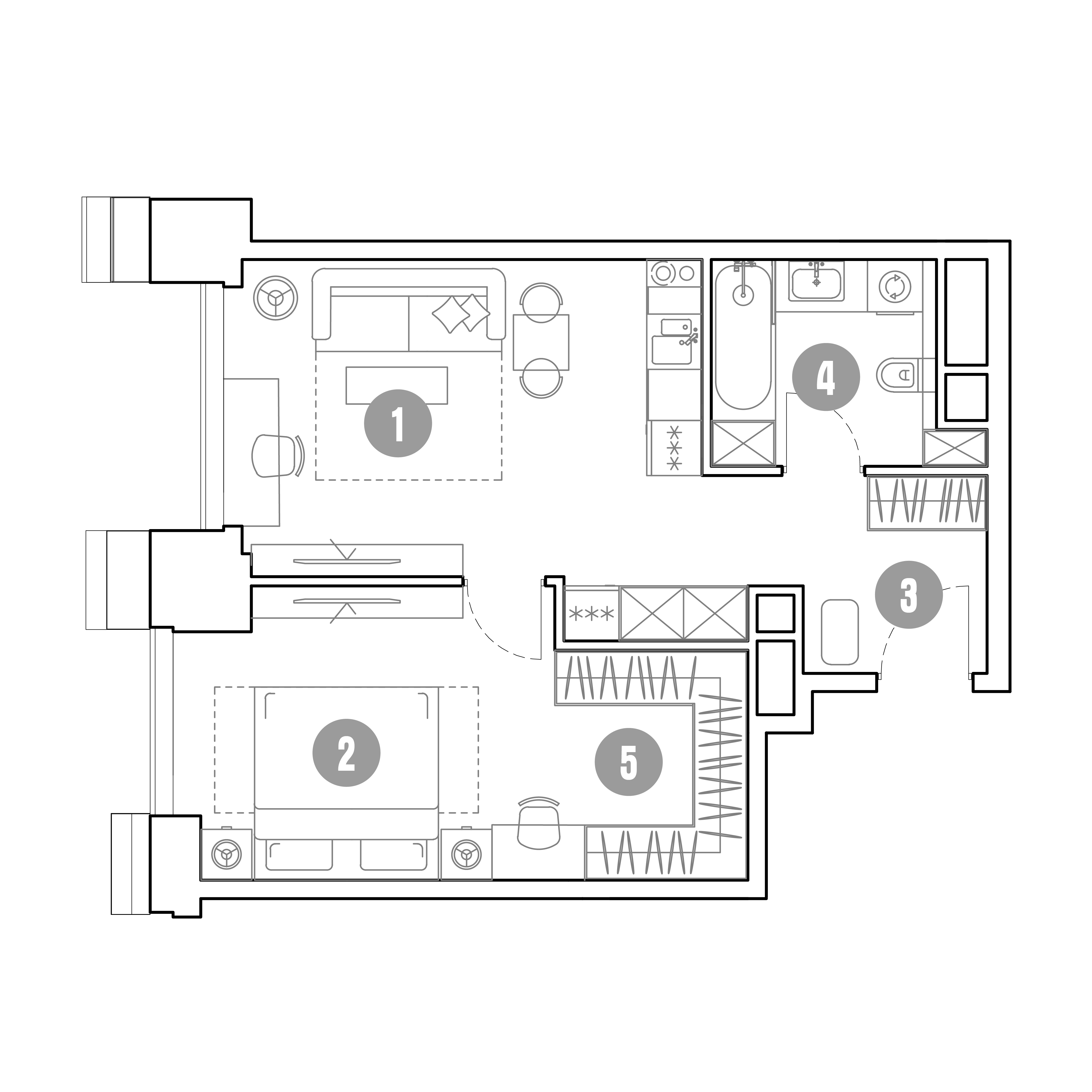 2 комн. квартира, 48.5 м², 24 этаж 