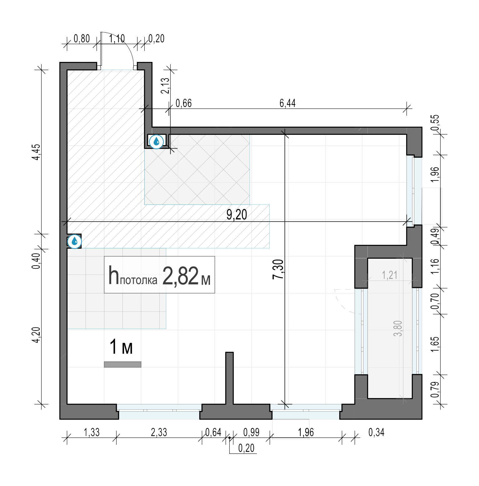 3 комн. квартира, 64.9 м², 5 этаж 