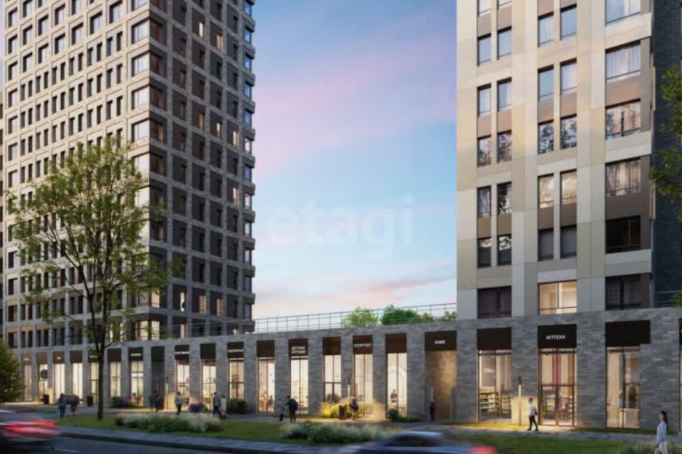 1 комн. квартира, 28.6 м², 15 этаж 