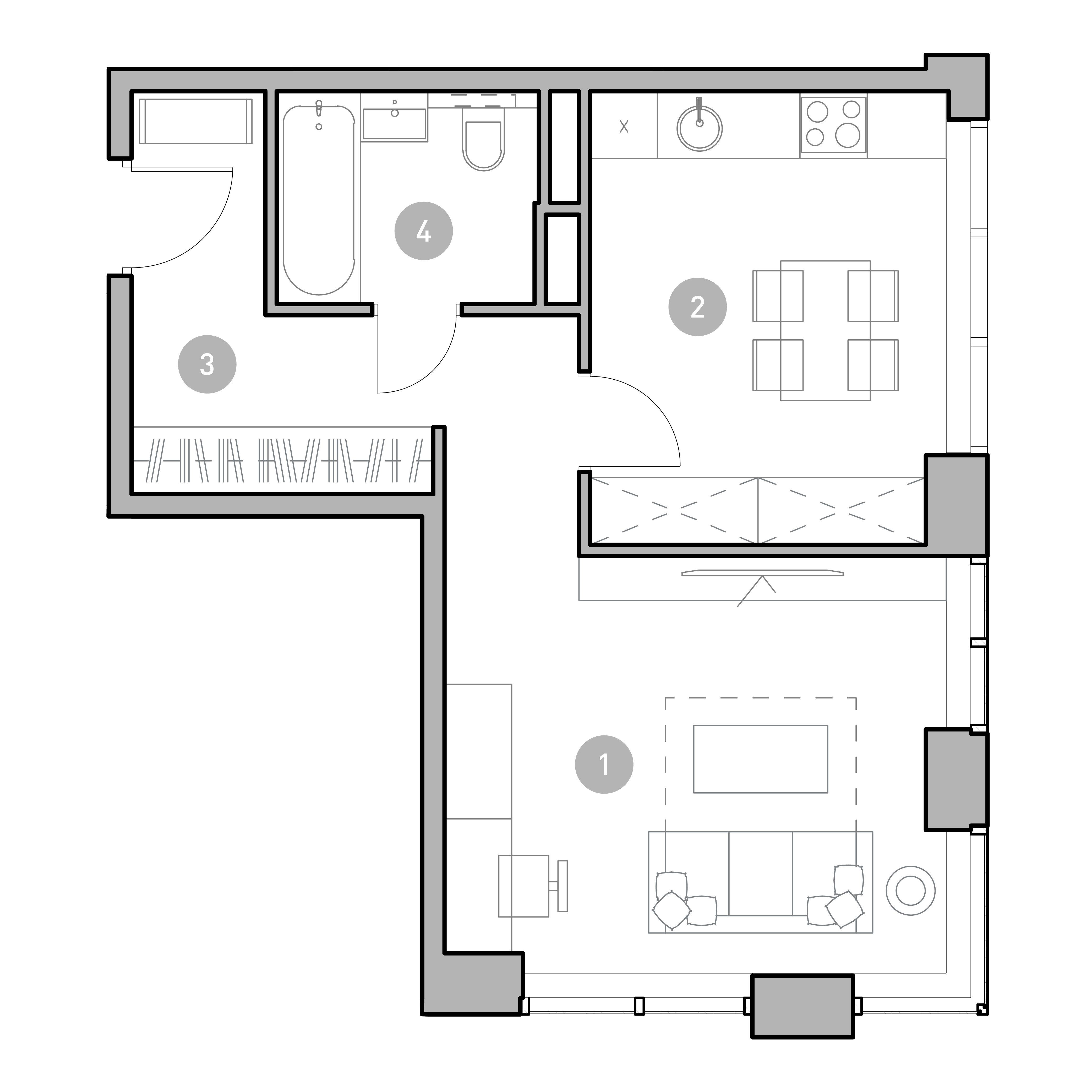 1 комн. квартира, 45.5 м², 9 этаж 