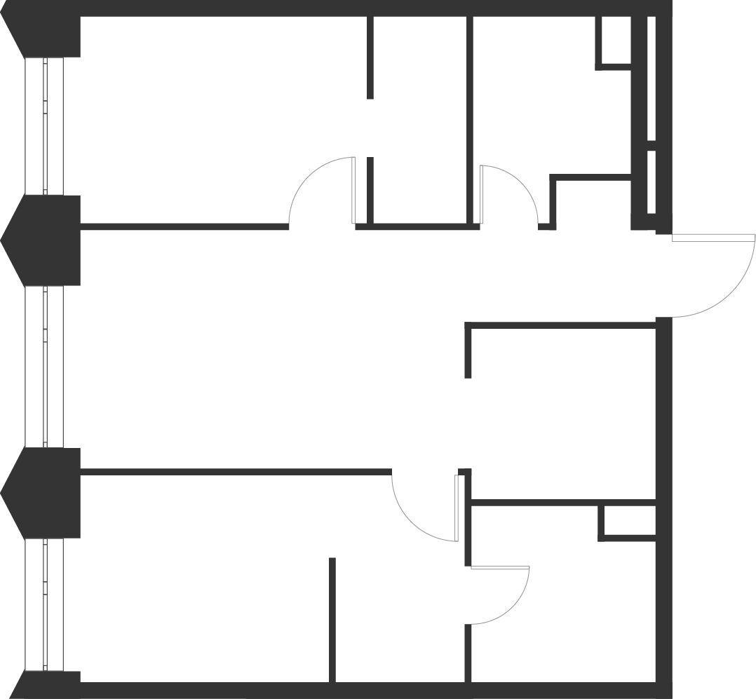 2 комн. квартира, 54.3 м², 10 этаж  (из 40)