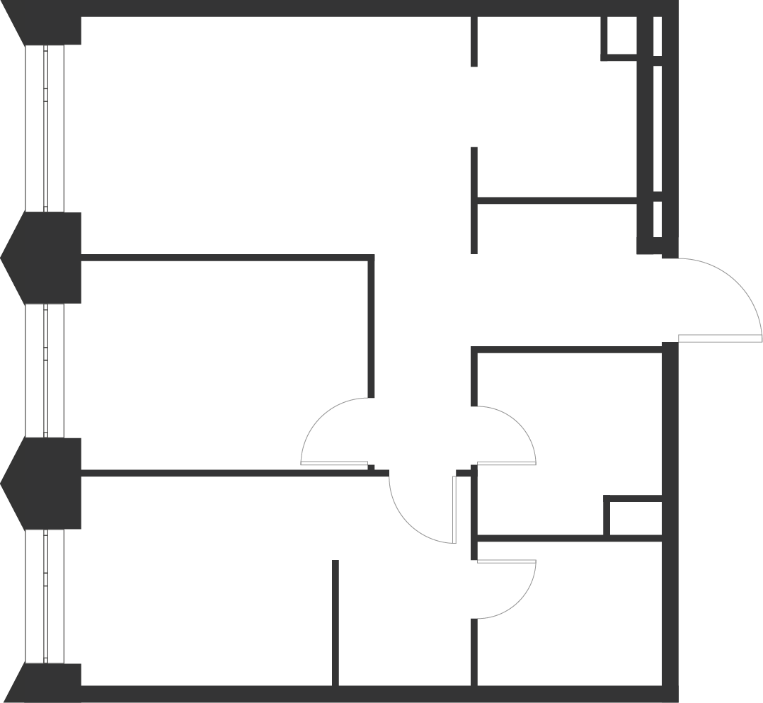 2 комн. квартира, 53.9 м², 10 этаж  (из 40)