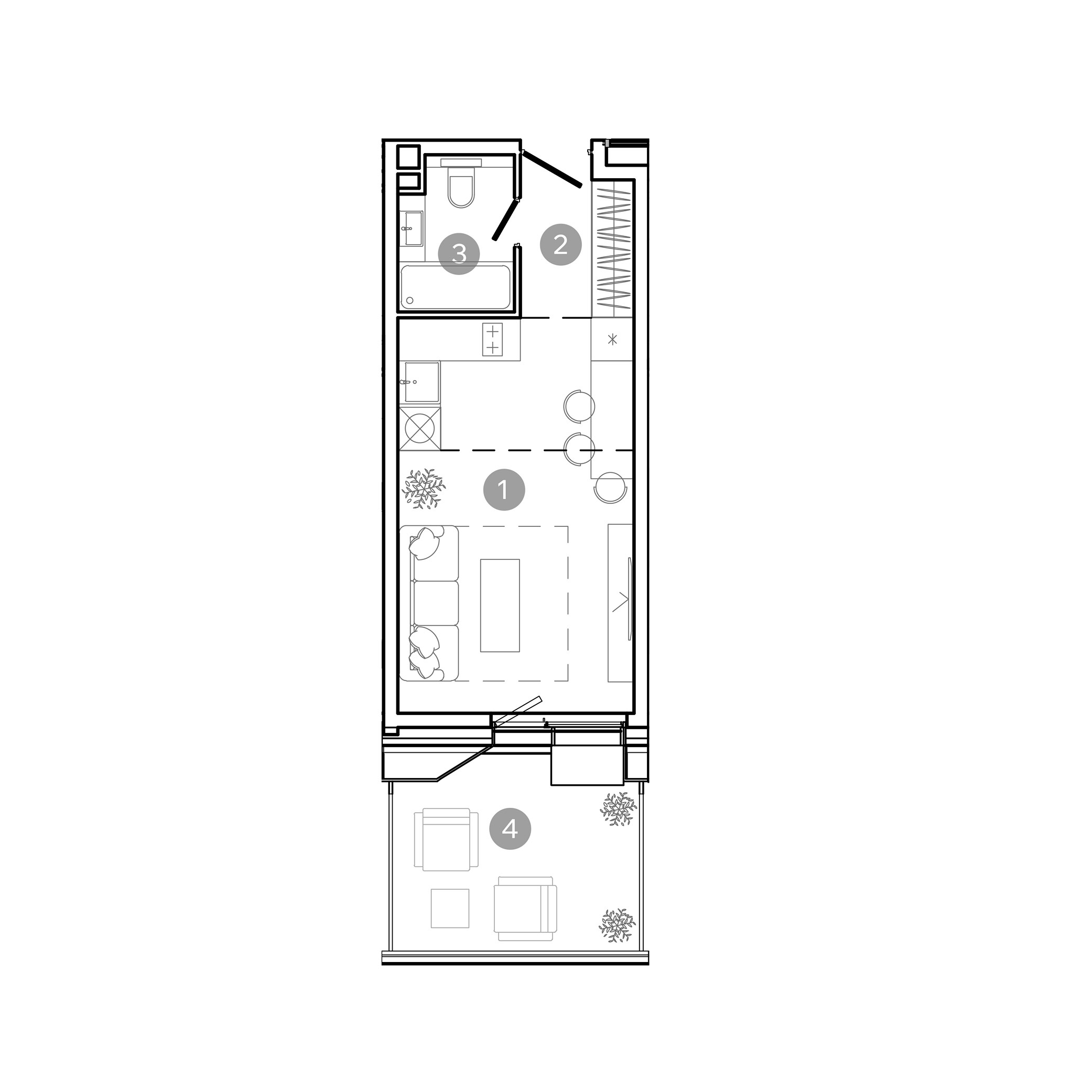 студия, 27.7 м², 2 этаж 