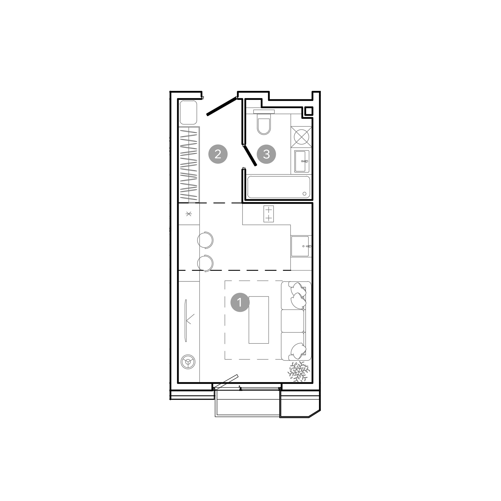 студия, 27.9 м², 2 этаж 