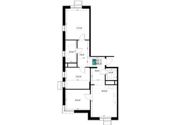 4 комн. квартира, 88.5 м², 23 этаж 